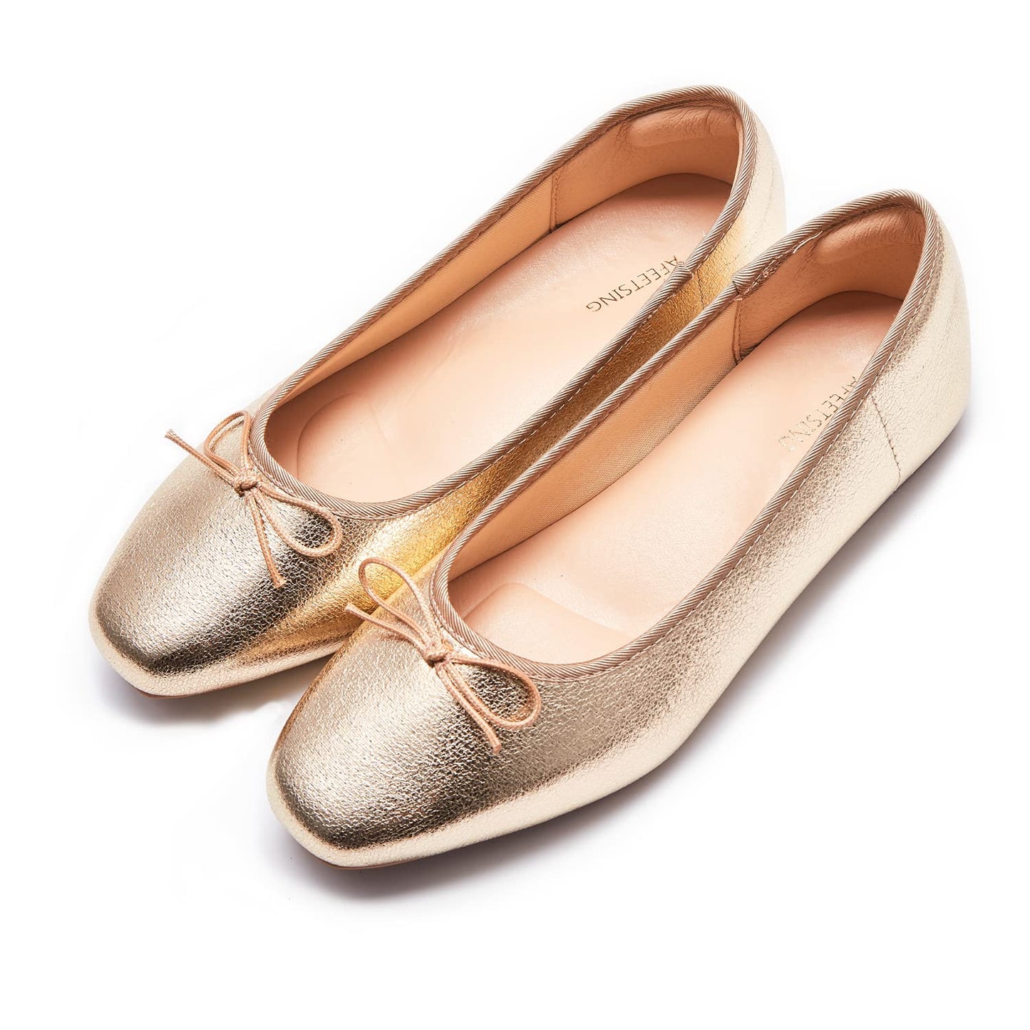 Women's Round Toe Ballet Flats Comfortable Bow Dressy Flats Shoes for Women
