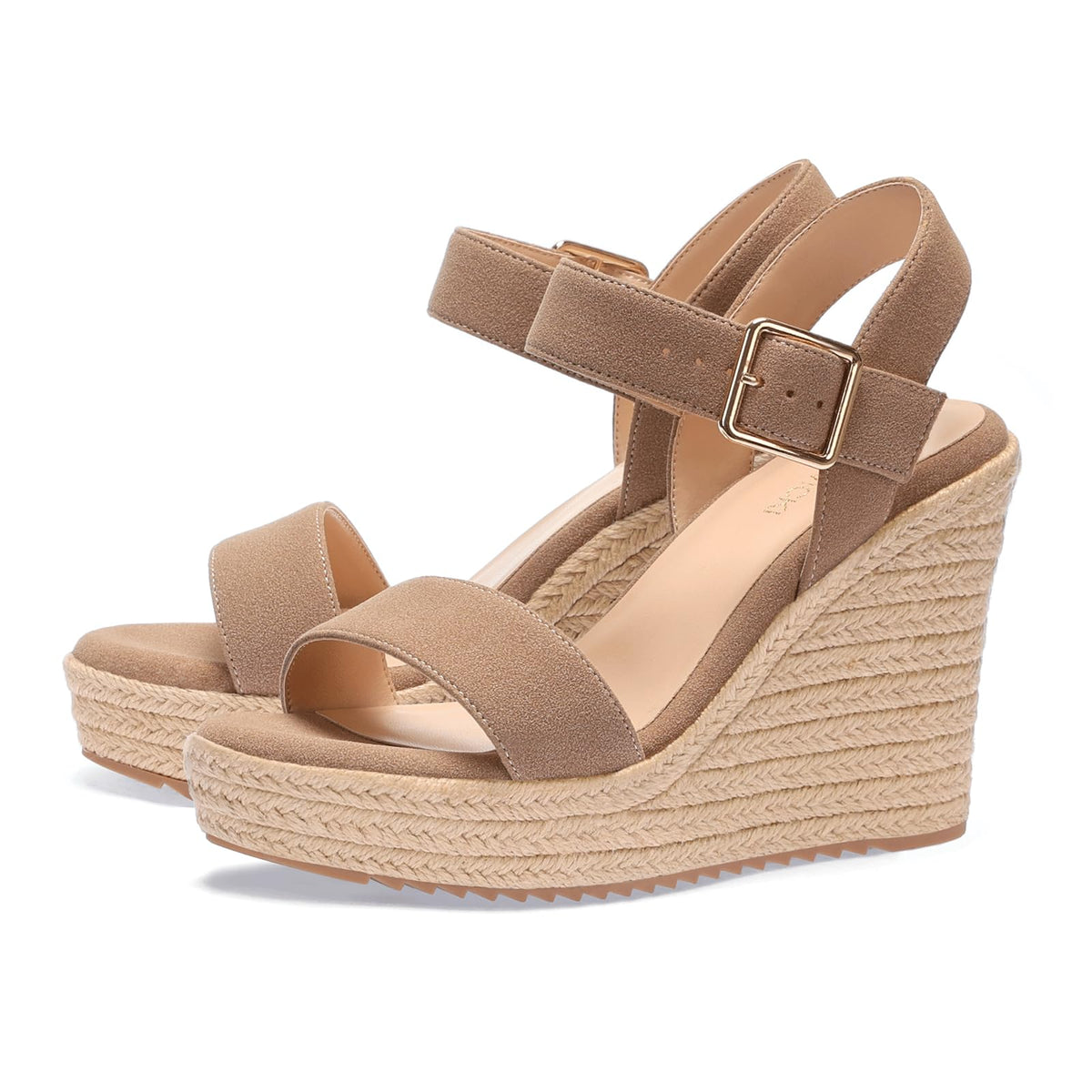 VICKI·VICKI Women's Platform Sandals Wedge Ankle Strap Open Toe Sandals