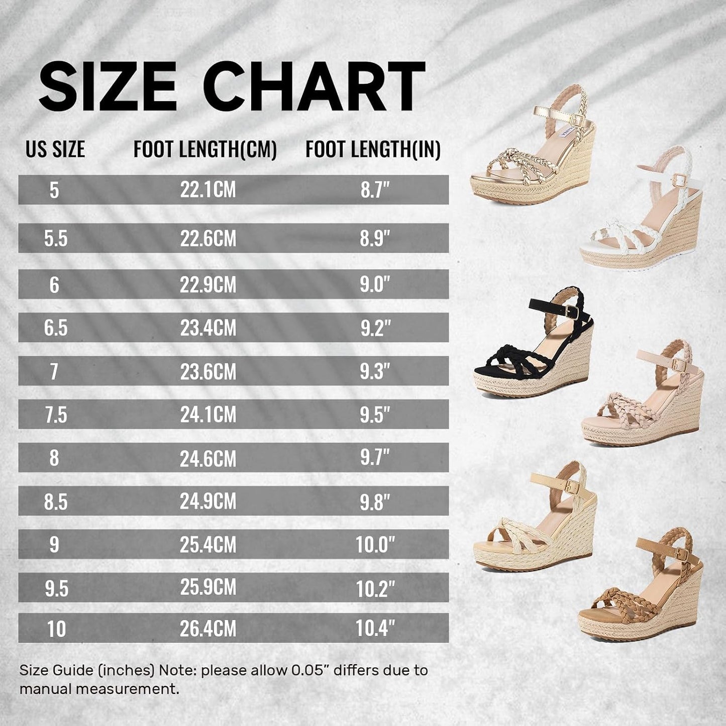mikarka Womens Wedge Sandals Comfortable: Dressy Platform Espadrille Wedges | Open Toe Summer Heels Shoes, Arch Support for All-Day Wear, Adjustable Ankle Strap, Braided Knot Casual Daily, Vacation