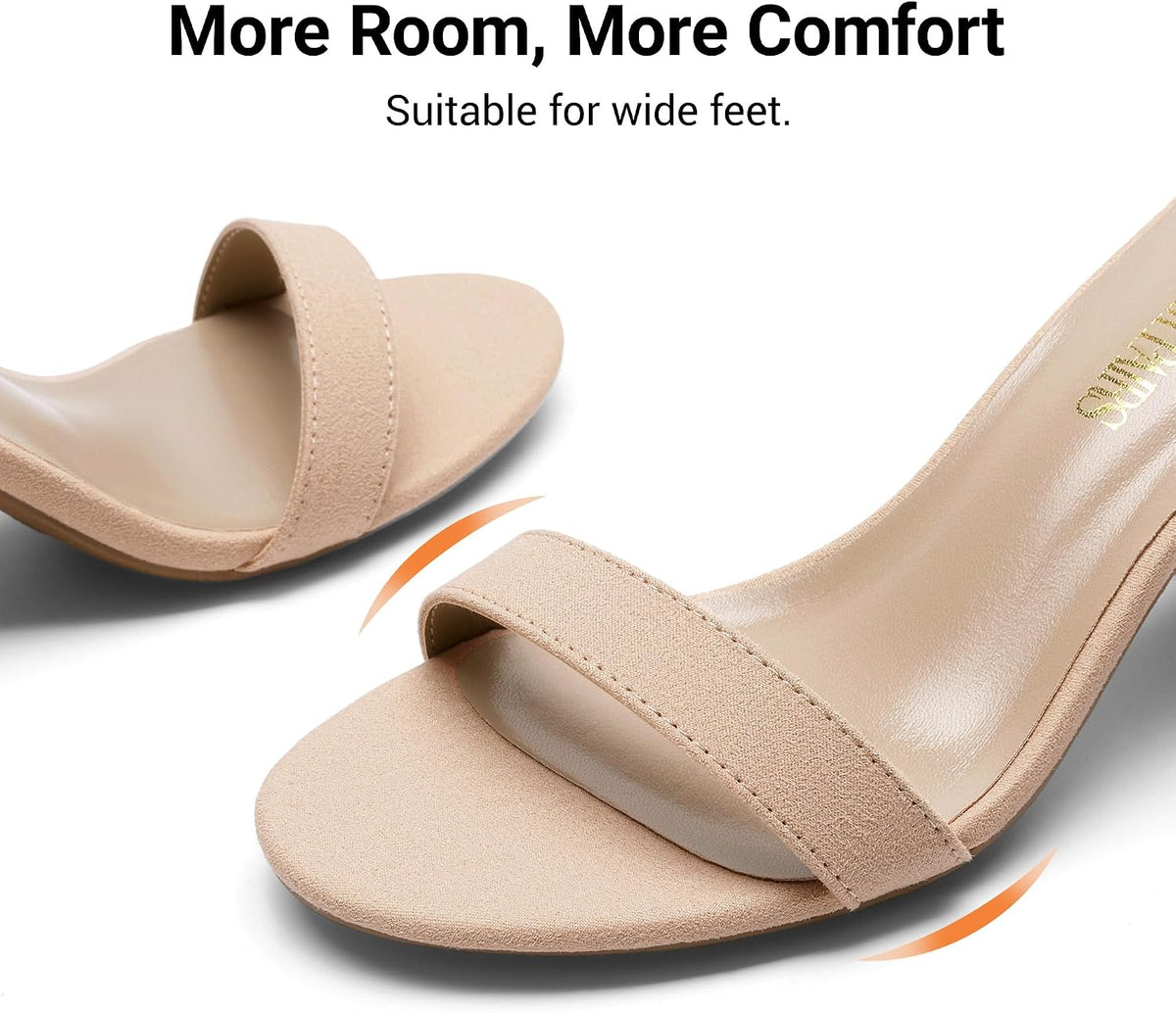 DREAM PAIRS Women's Comfort Block Heel Sandals | Open Toe Adjustable Ankle Strap Chunky Dress Heels, Fashion Heeled Sandals for Prom, Wedding Guest and Formal Events