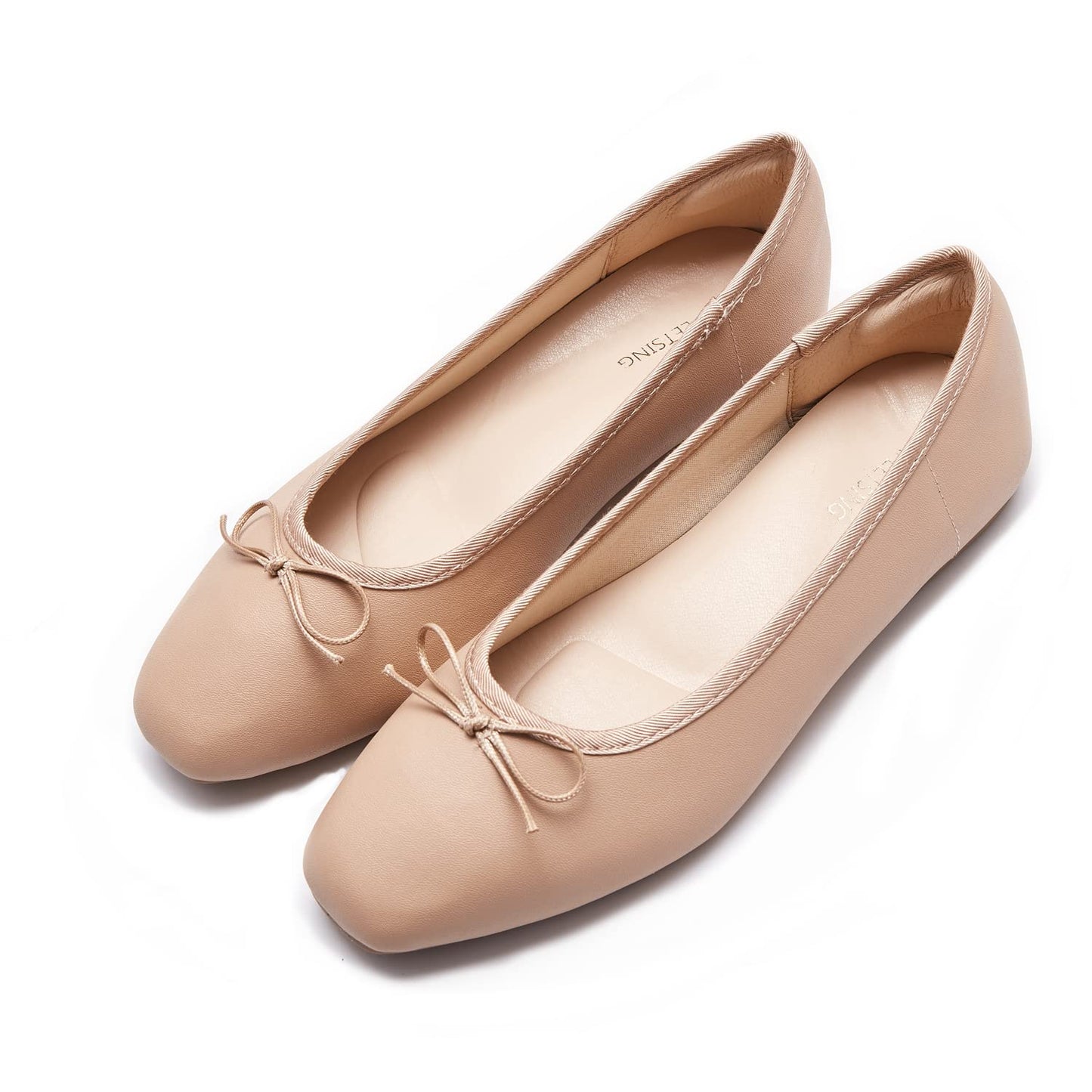 Women's Round Toe Ballet Flats Comfortable Bow Dressy Flats Shoes for Women