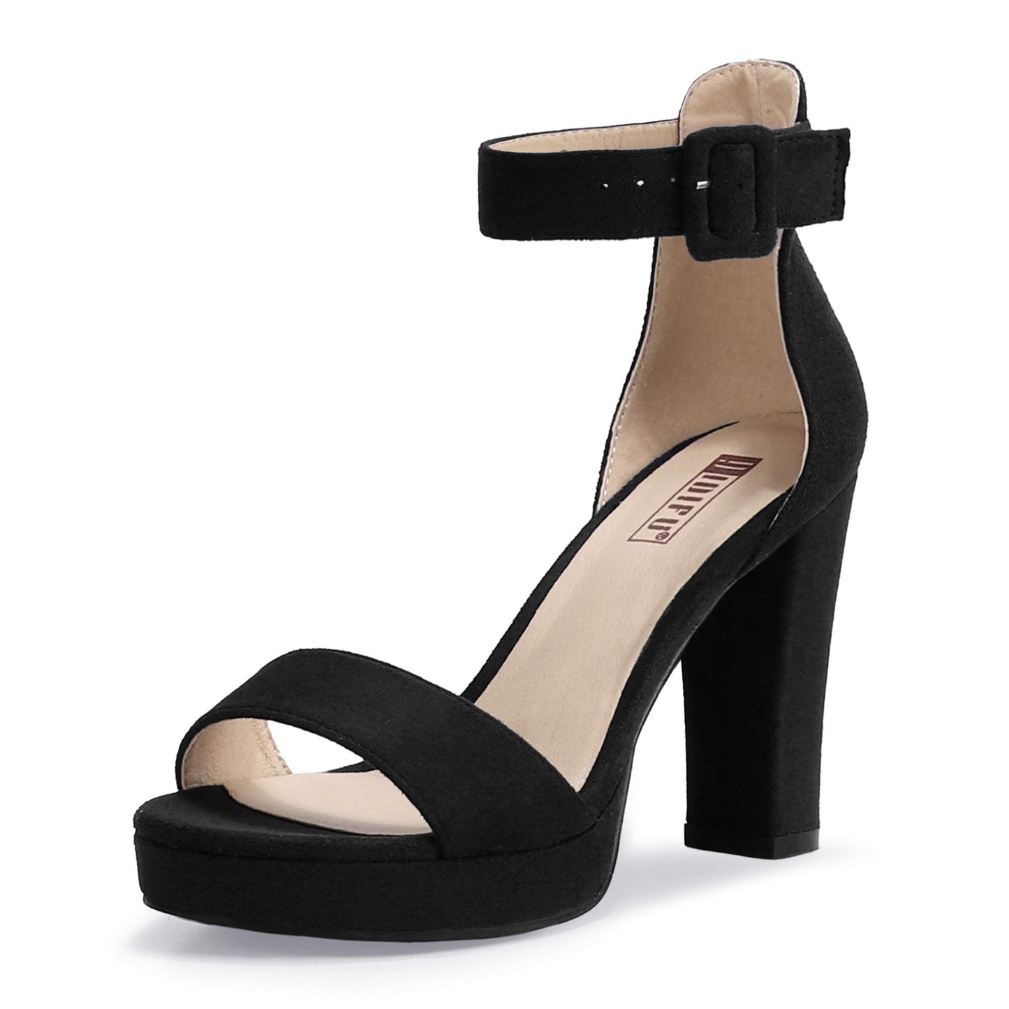 IDIFU Women's IN4 Platform Chunky High Heels | Ankle Strap Heeled Sandals Wedding Party Dress Shoes