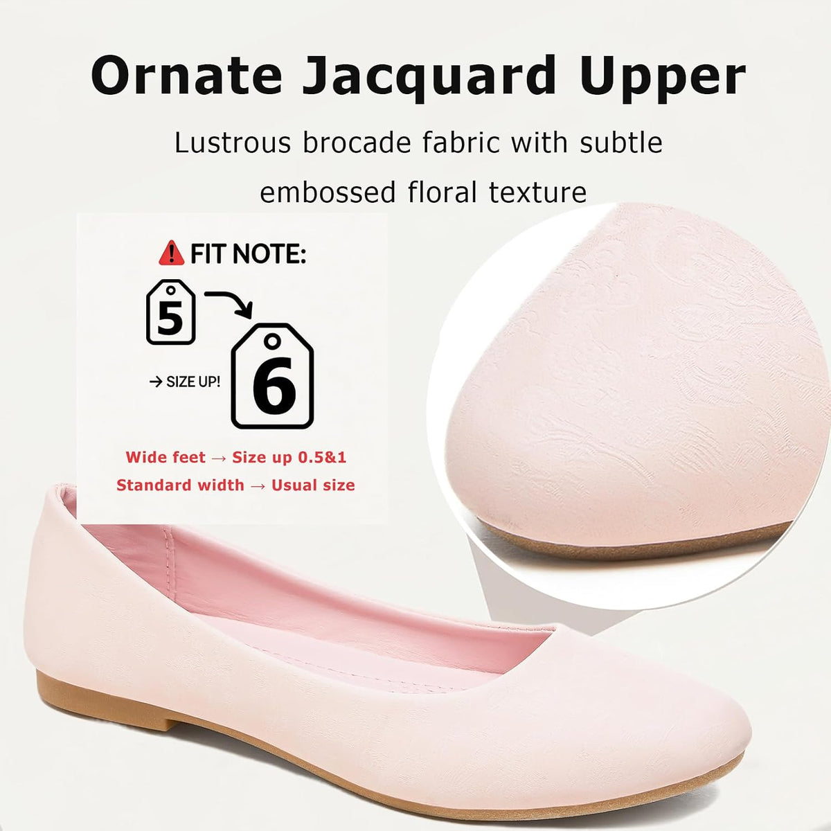 Women's Ballet Flats Shoes Dress Slip on Shoes | PU Leather Teacher Business Casual Loafers Non Slip Low Heel Dressy