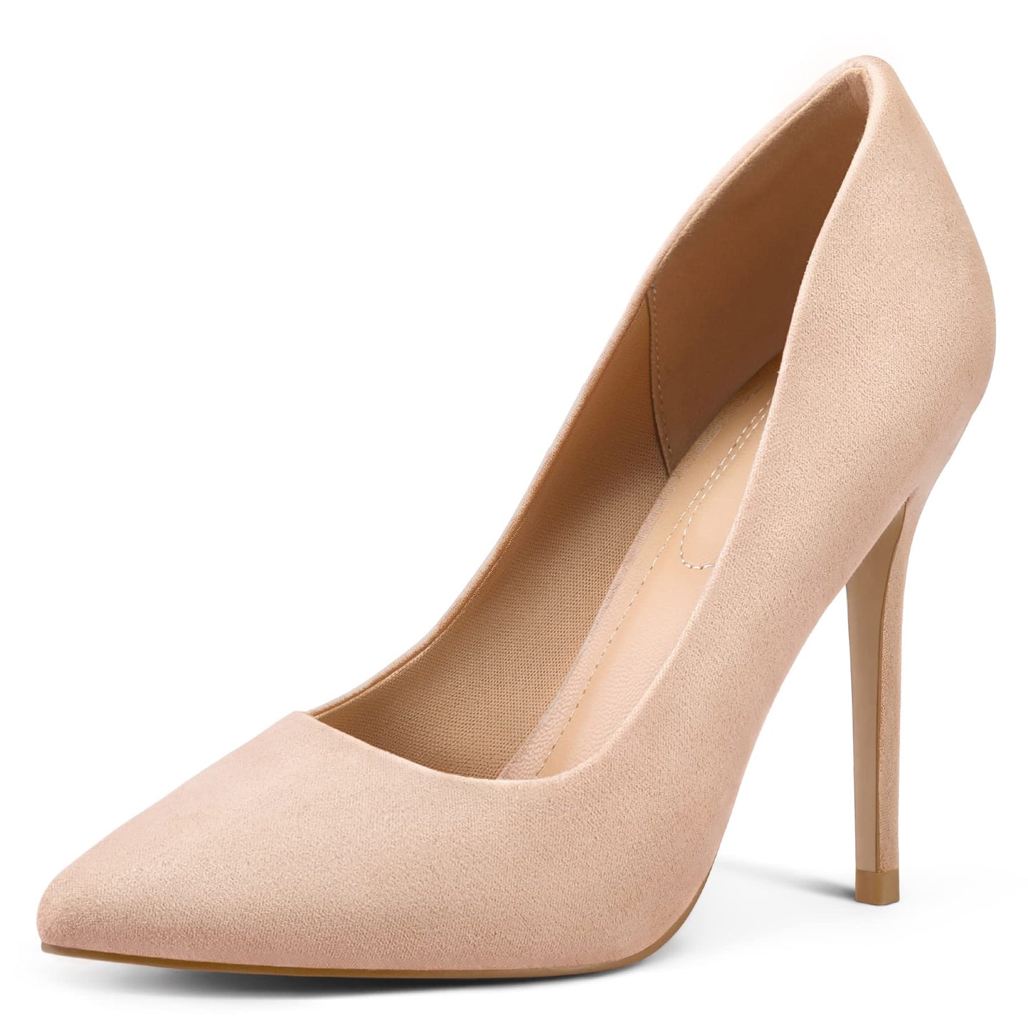 mysoft Women's High Heels Pumps Closed Pointed Toe Stiletto 4IN Dress Shoes | Slip on,Closed Toe Heels,Comfortable,Wedding,Dressy,Party,Formal,Office