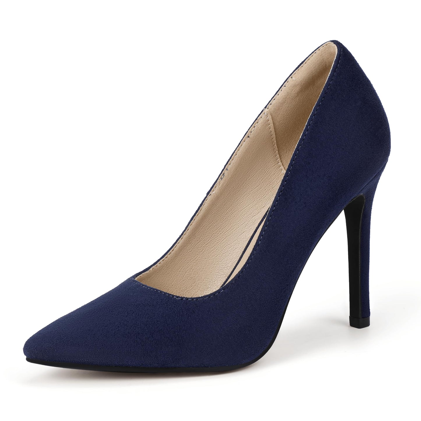 IDIFU IN4 Women's Pumps High Heels Closed Toe Stiletto Pointed Toe Dress Shoes Wedding Prom Bridal Daily Work Office Business Trendy Fashion Sexy Comfortable Pumps Dressy Shoes