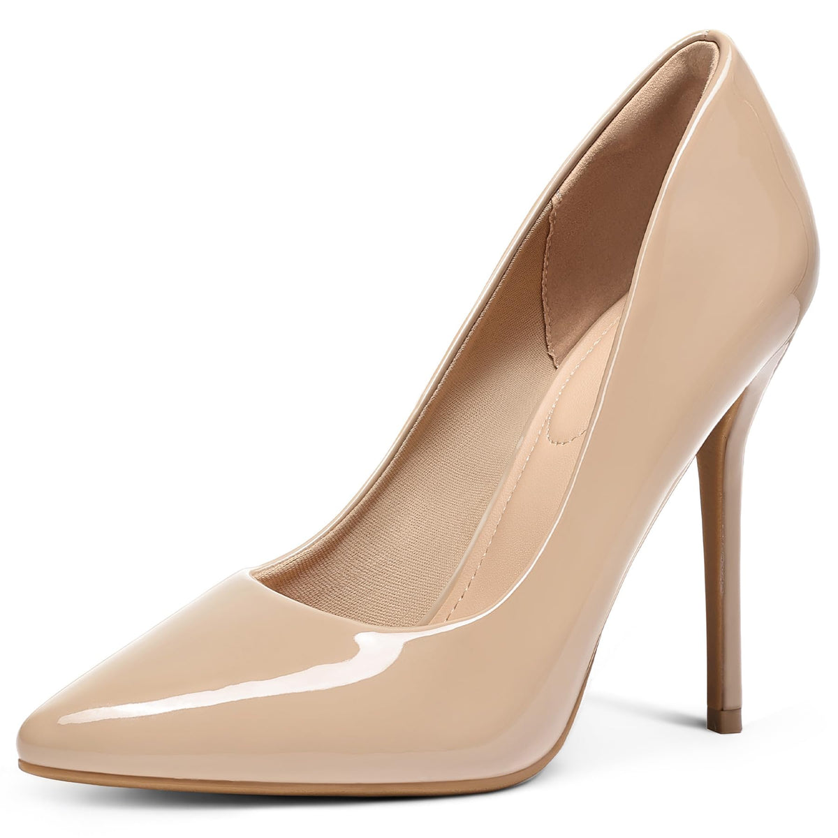 mysoft Women's High Heels Pumps Closed Pointed Toe Stiletto 4IN Dress Shoes | Slip on,Closed Toe Heels,Comfortable,Wedding,Dressy,Party,Formal,Office