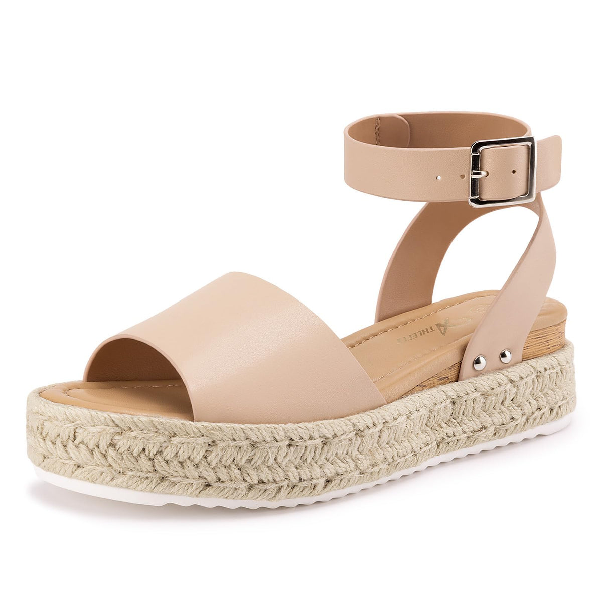 Athlefit Women's Espadrille Platform Wedge Sandals | Adjustable Ankle Strap Buckle,Comfortable Open Toe Flatform,Summer Casual Daily Wear for All-Day
