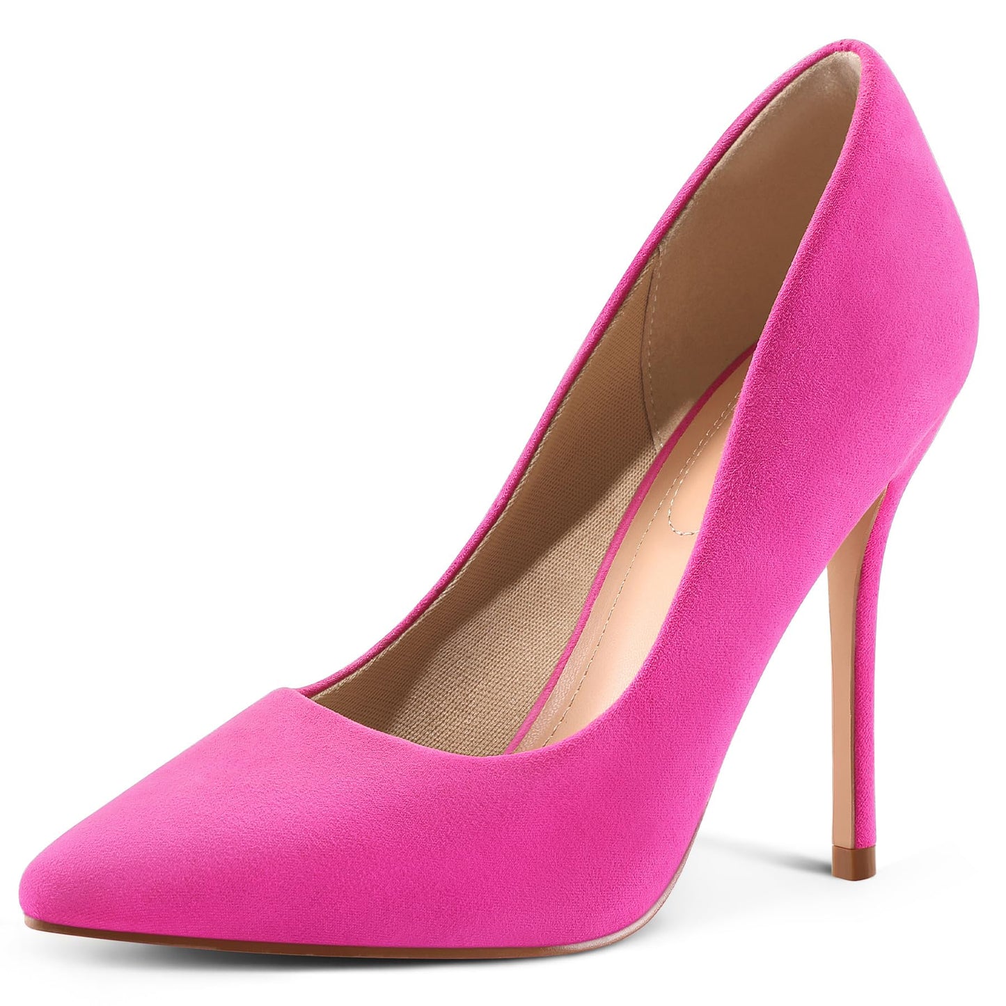 mysoft Women's High Heels Pumps Closed Pointed Toe Stiletto 4IN Dress Shoes | Slip on,Closed Toe Heels,Comfortable,Wedding,Dressy,Party,Formal,Office