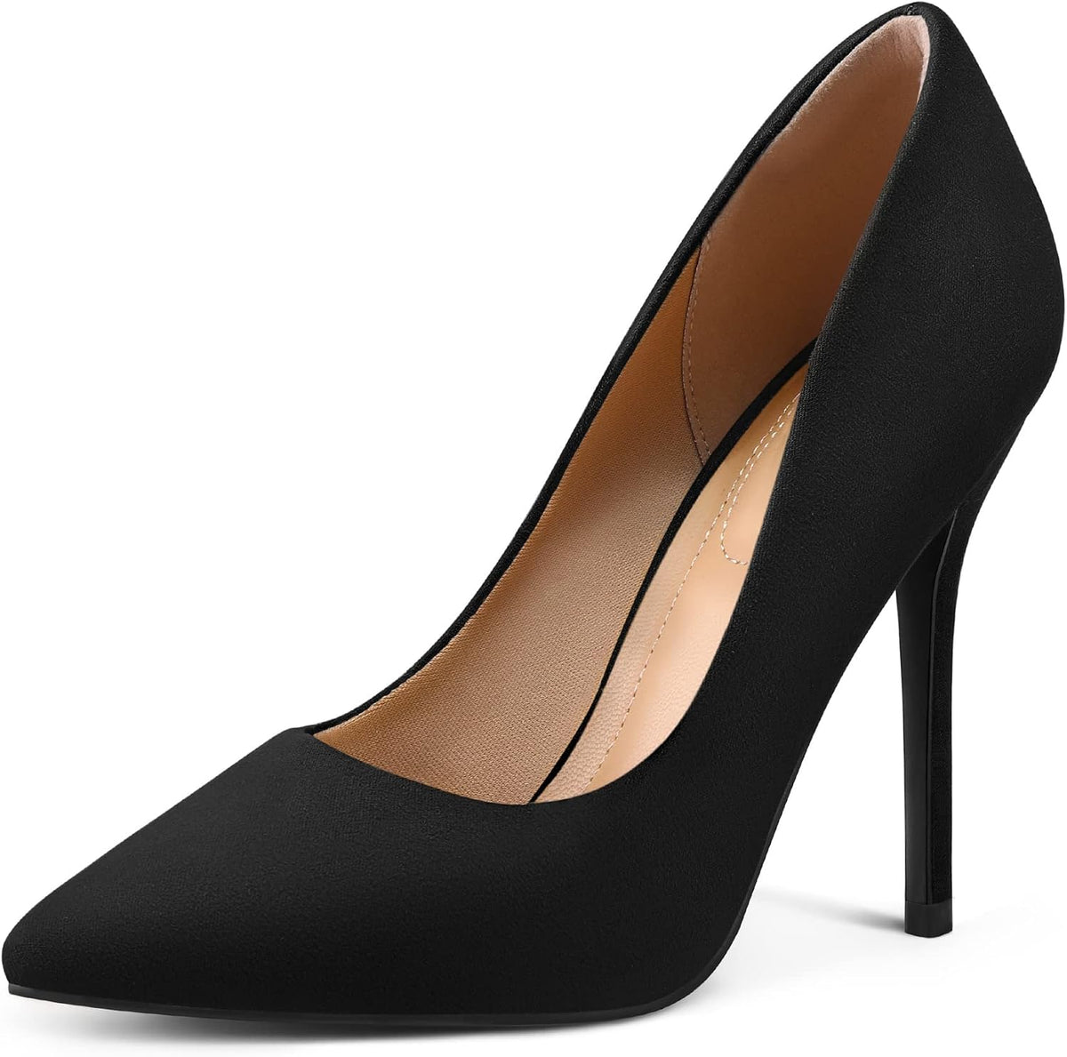mysoft Women's High Heels Pumps Closed Pointed Toe Stiletto 4IN Dress Shoes | Slip on,Closed Toe Heels,Comfortable,Wedding,Dressy,Party,Formal,Office