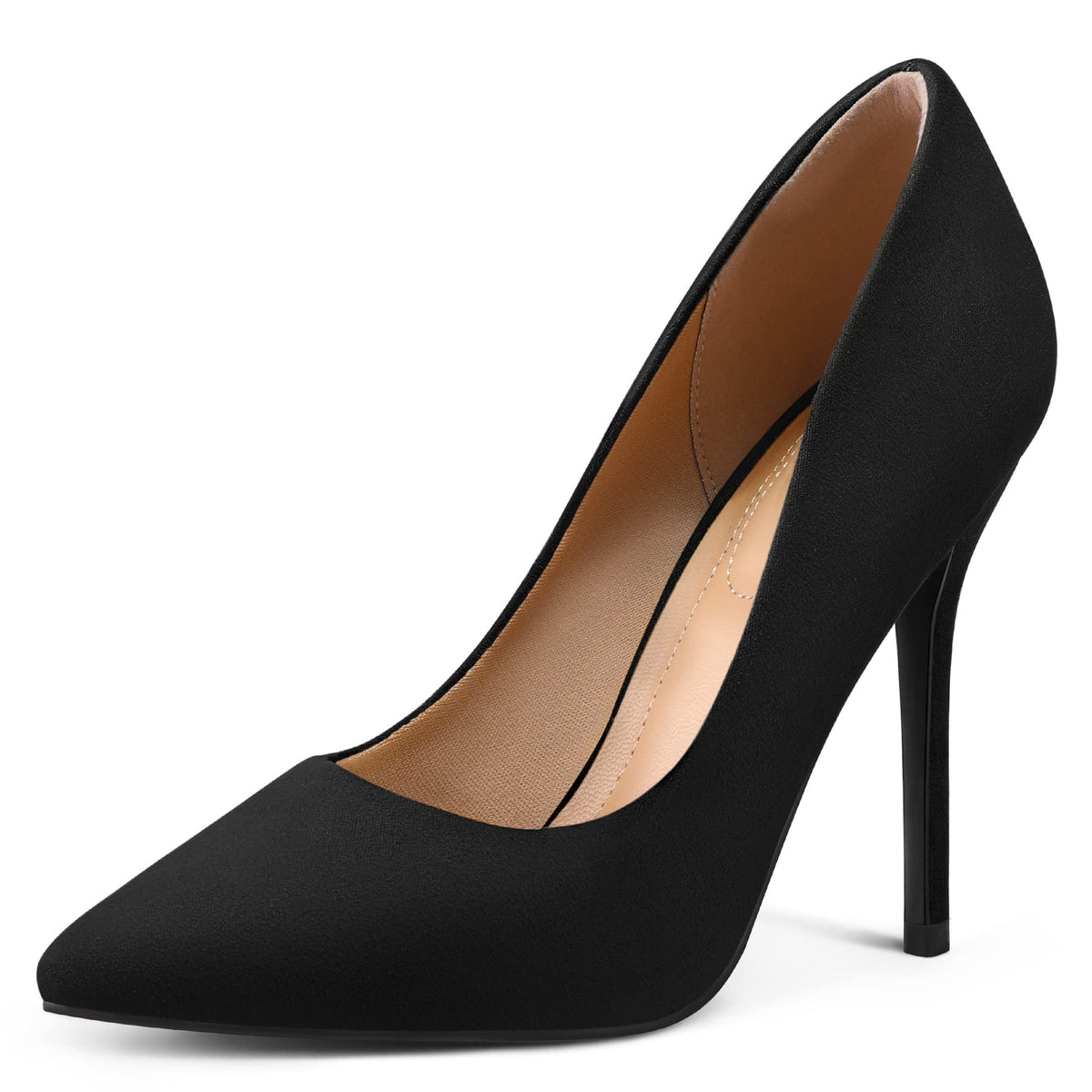 mysoft Women's High Heels Pumps Closed Pointed Toe Stiletto 4IN Dress Shoes | Slip on,Closed Toe Heels,Comfortable,Wedding,Dressy,Party,Formal,Office