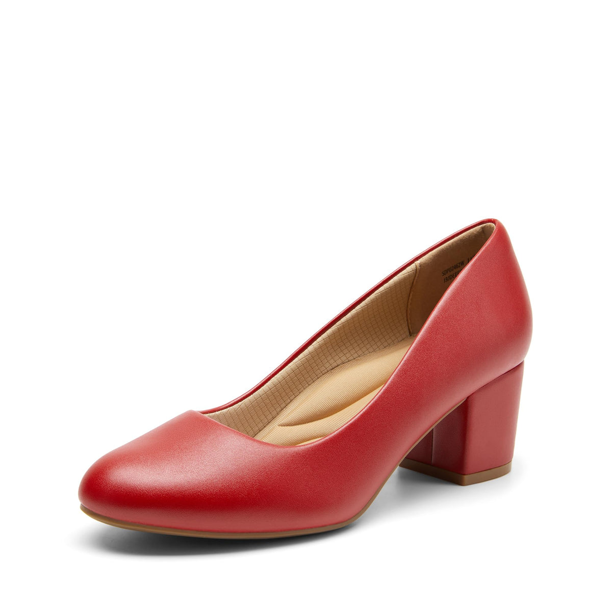 DREAM PAIRS Women's Block Heel Pumps Round Toe Dress Shoes | 2.24 inch chunky heel pumps with a 3D cushioned insole and non-slip outsole for commuting, parties and everyday wear