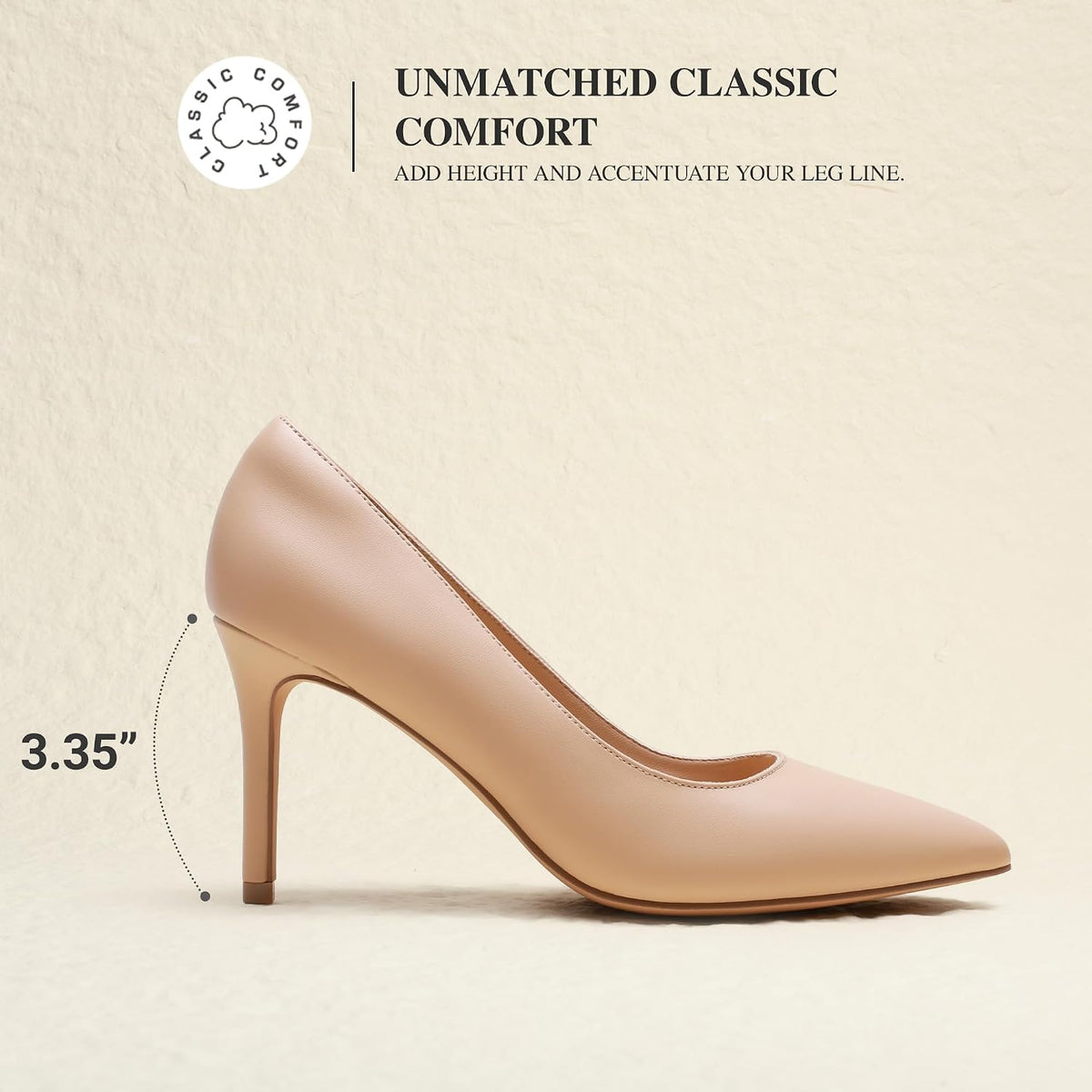 DREAM PAIRS Women's High Heels Pointed Toe Dress Shoes | Closed Toe Slip On Stiletto Fashion Wedding Bridal Work Office Comfortable Pumps Shoes