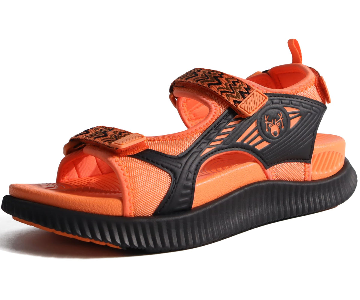 KuaiLu Womens Orthopedic Walking Sandals with Comfortable Arch Support | Relief Plantar Fasciitis Summer Outdoor Hiking Recovery Adjustable Strap Athletic Chunky Cushion Shoes