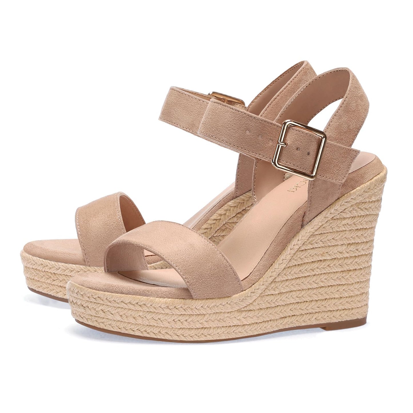 VICKI·VICKI Women's Platform Sandals Wedge Ankle Strap Open Toe Sandals