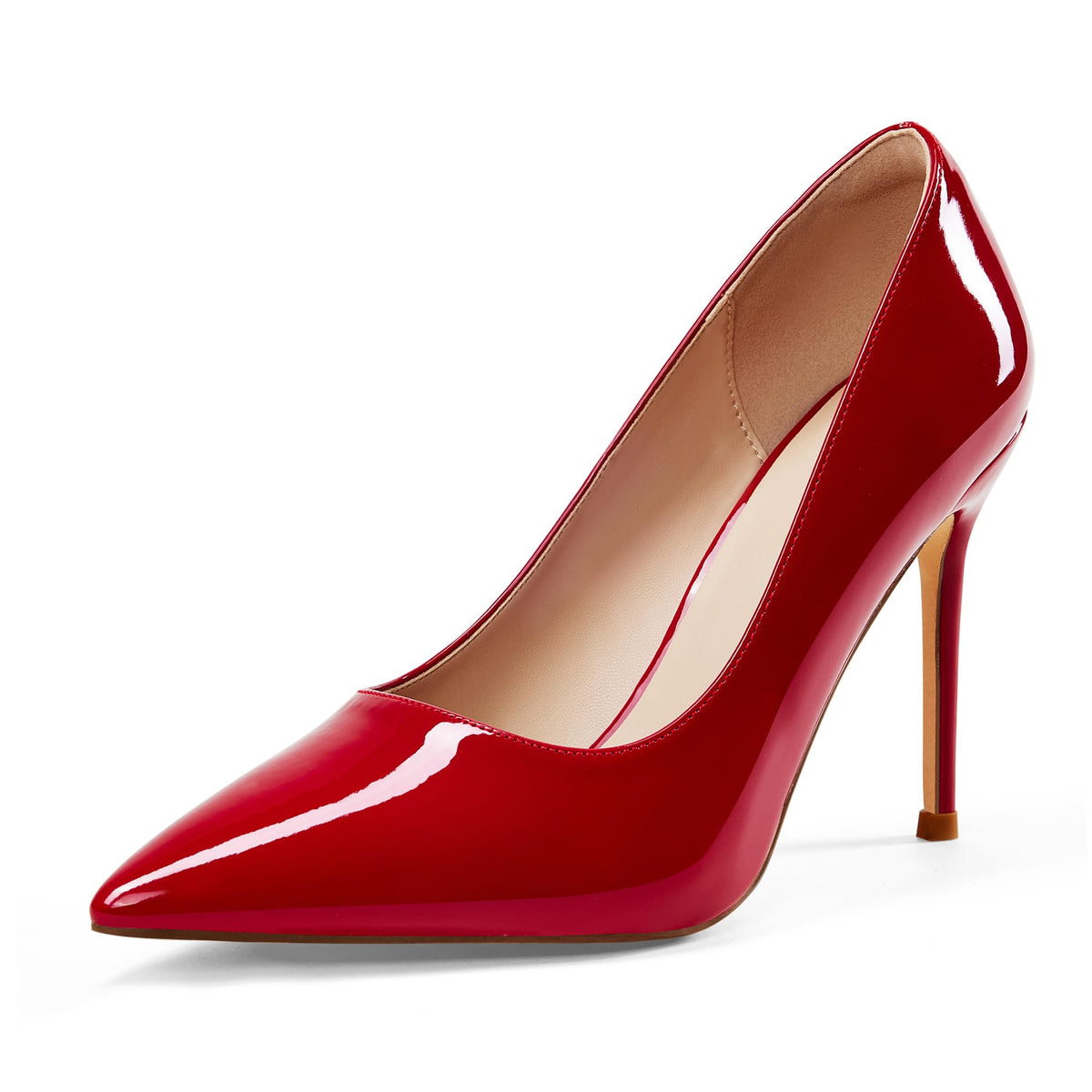 Elisabet Tang Women's High Heels Pumps Closed Pointed Toe Stiletto 4inch Heels Classic Office Special Dressy Wedding Pump Shoes