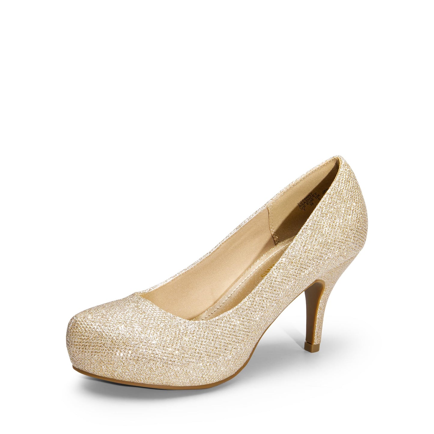 DREAM PAIRS Women's Low Platform Stiletto Heels Pumps | Classic Elegant Versatile Heels Dress Comfortable Closed Toe Pumps Shoes for Wedding Party Walking Brithday Work Office Daily