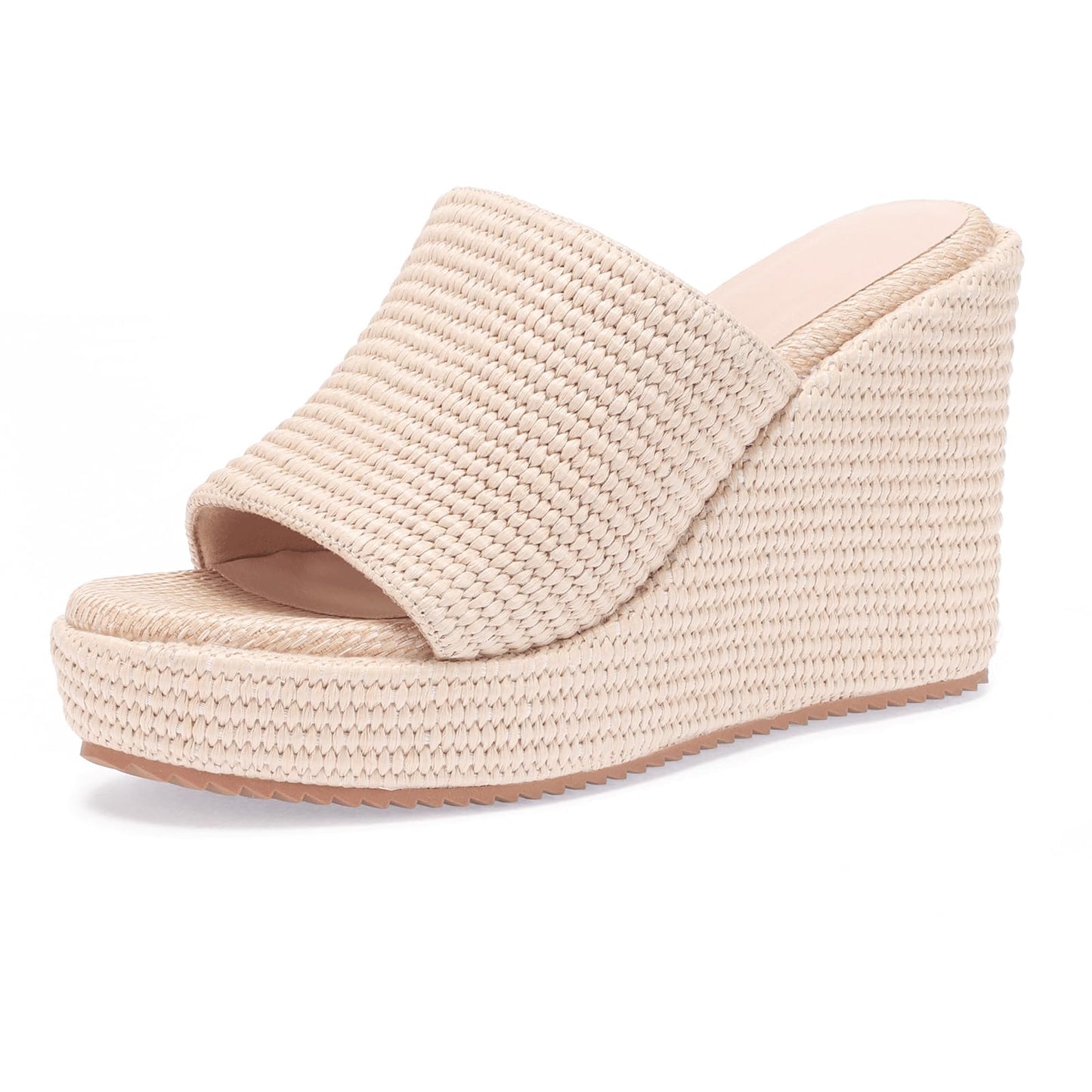 VICKI·VICKI Women's Platform Sandals Wedge Ankle Strap Open Toe Sandals