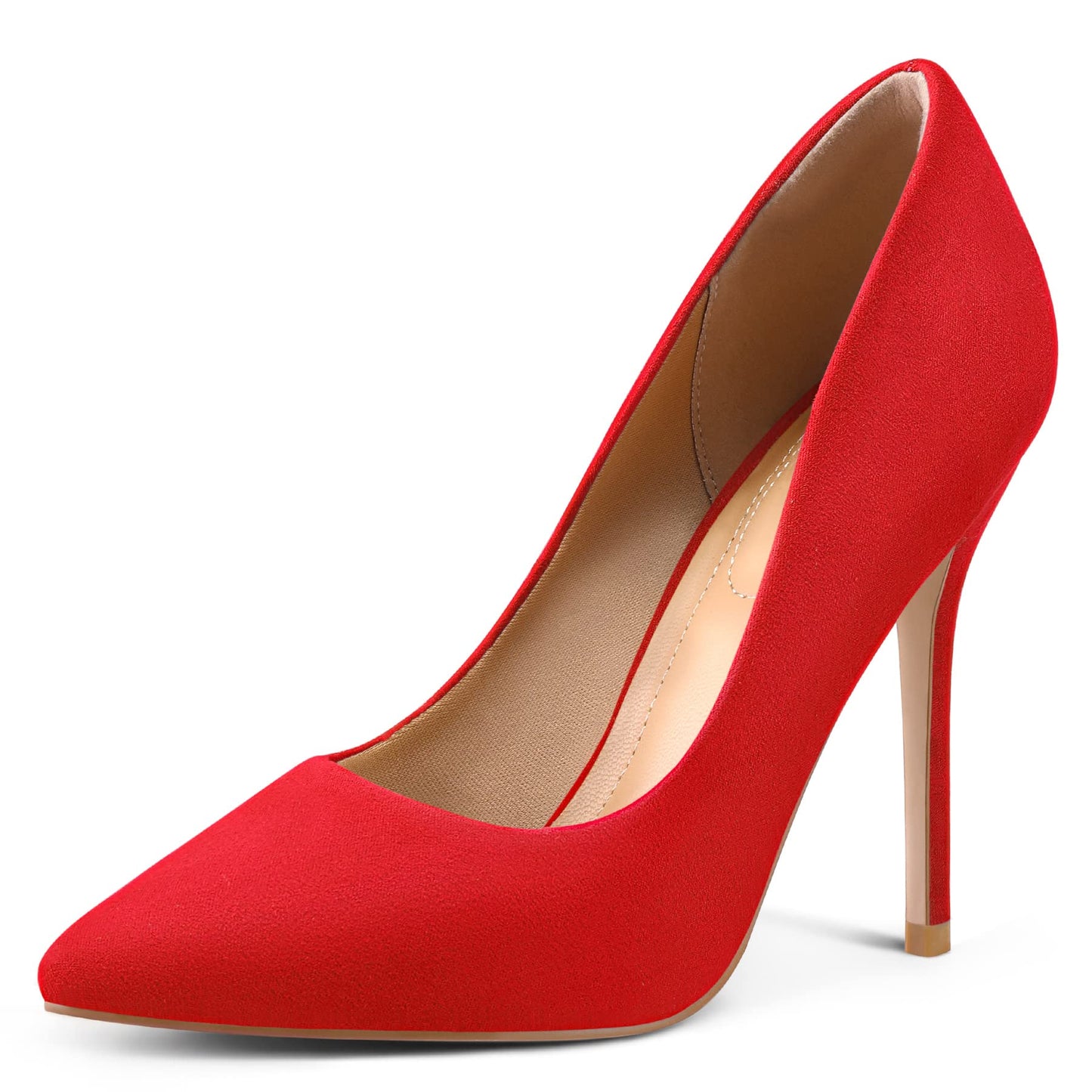 mysoft Women's High Heels Pumps Closed Pointed Toe Stiletto 4IN Dress Shoes | Slip on,Closed Toe Heels,Comfortable,Wedding,Dressy,Party,Formal,Office