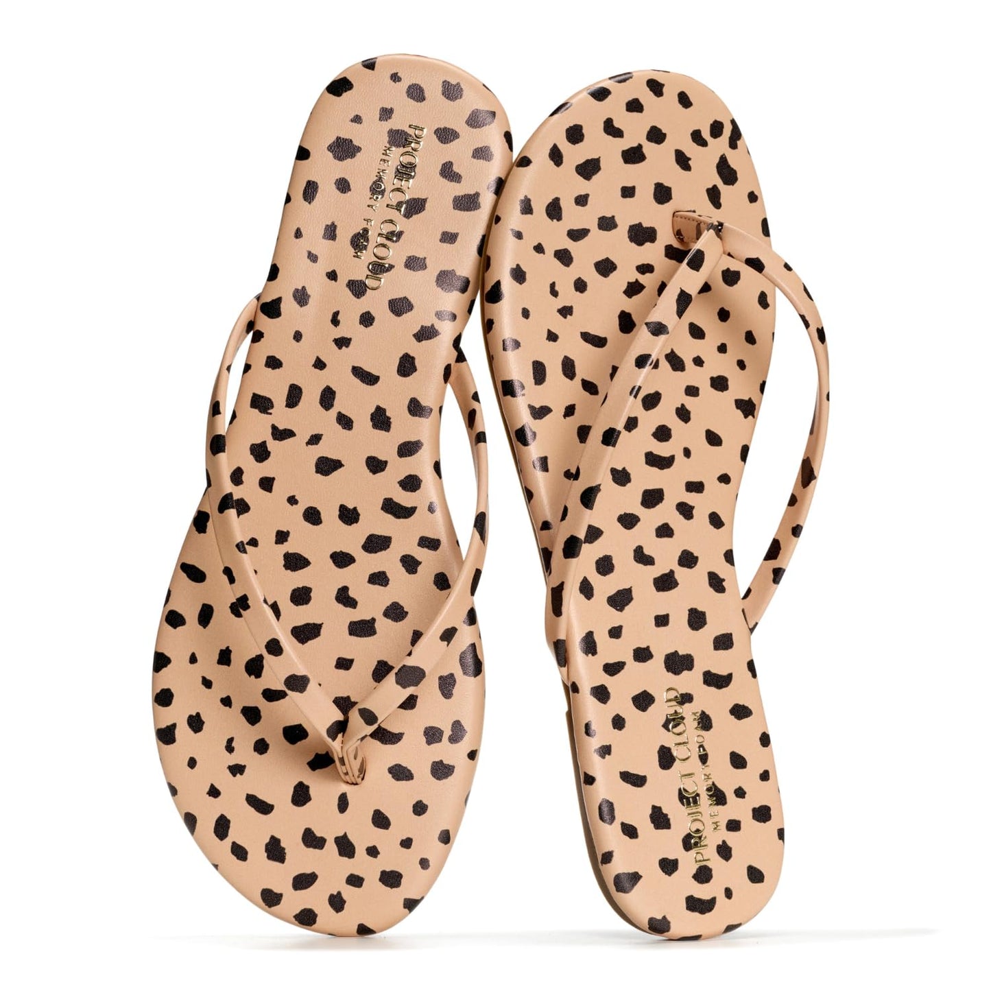 Project Cloud Flip Flops for Women Memory Foam Flats Sandals (Foundations) | Lightweight and Durable Non-Slip SoleWomens Sandals - Beach Essentials Womens Flat Sandals for Everyday Comfort Daily Wear