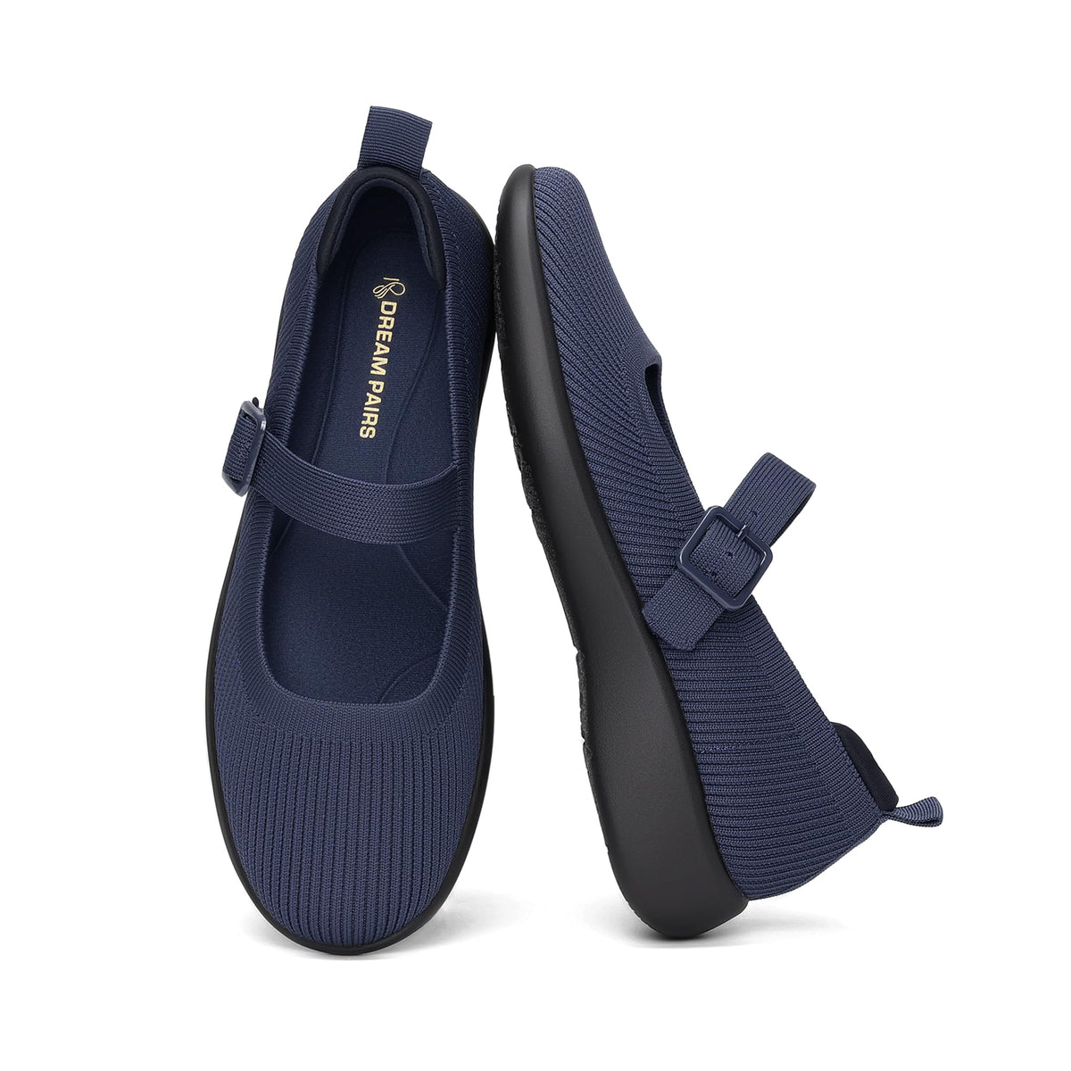 DREAM PAIRS Womens Ballet Mary Jane Flats Shoes | Arch Support, Anti-slip, Cushioning, Machine Washable, Comfortable Breathable, Walking Dressy Business Office Flat Shoes
