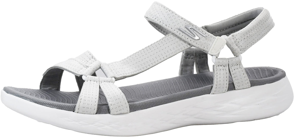 Skechers Women's On-The-go 600-Brilliancy Sport Sandal | Casual, 5GEN Cushioning, Air-Cooled Goga Mat, Machine Washable, Vegan, River sandal