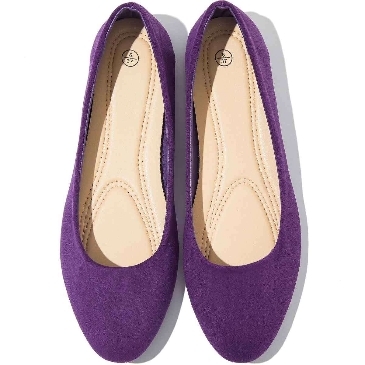 Shupua Flats for Women Round Toe Black Ballet Flats Dressy Work Shoes | Comfortable Womens Ballerina Dress Shoes, Slip On Casual Office Loafers, Comfort, Business, Wedding, Formal, Low Heel, Ladies