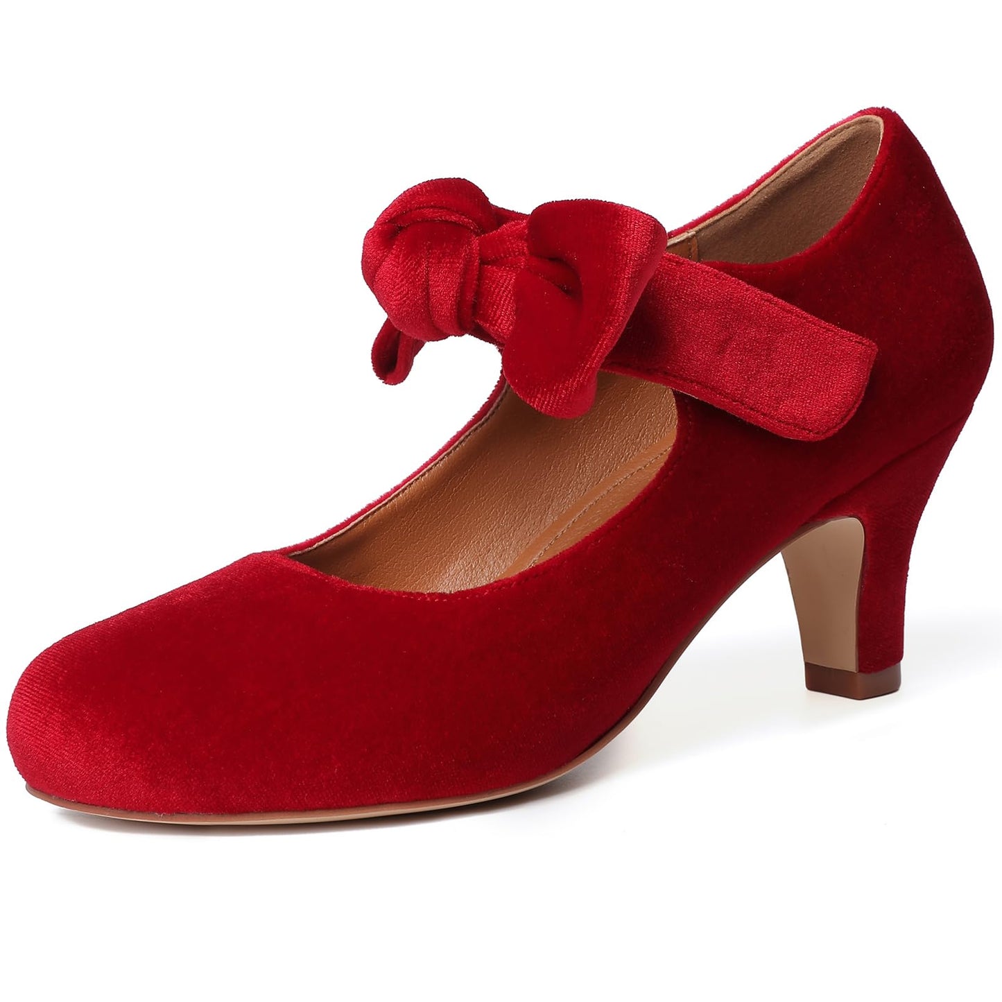 Mostrin Fashion Vintage Womens Small Bowtie Platform Pumps Ladies Sexy High Heeled Shoes