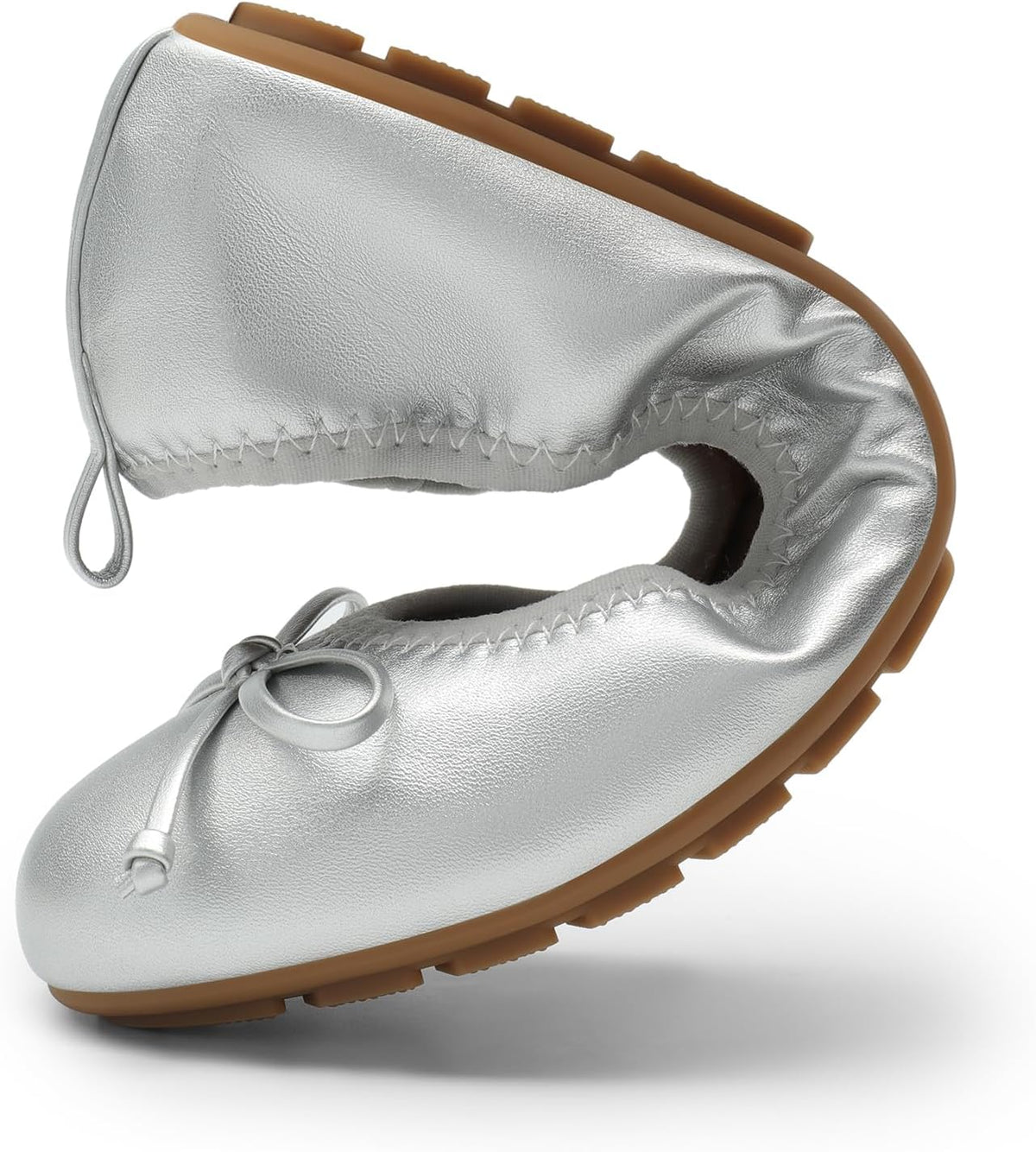 DREAM PAIRS Women's Foldable Bowknot Ballet Flats | Light Weight, Slip-On Dress Shoes, Round Toe, Offer all-day comfort for long walking, standing, dancing