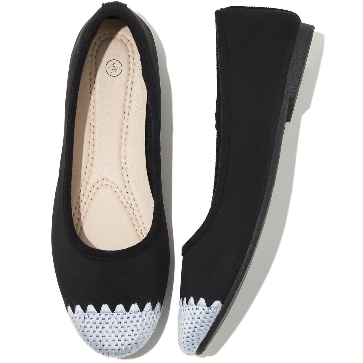 Women's Ballet Flats Shoes Dress Slip on Shoes | PU Leather Teacher Business Casual Loafers Non Slip Low Heel Dressy
