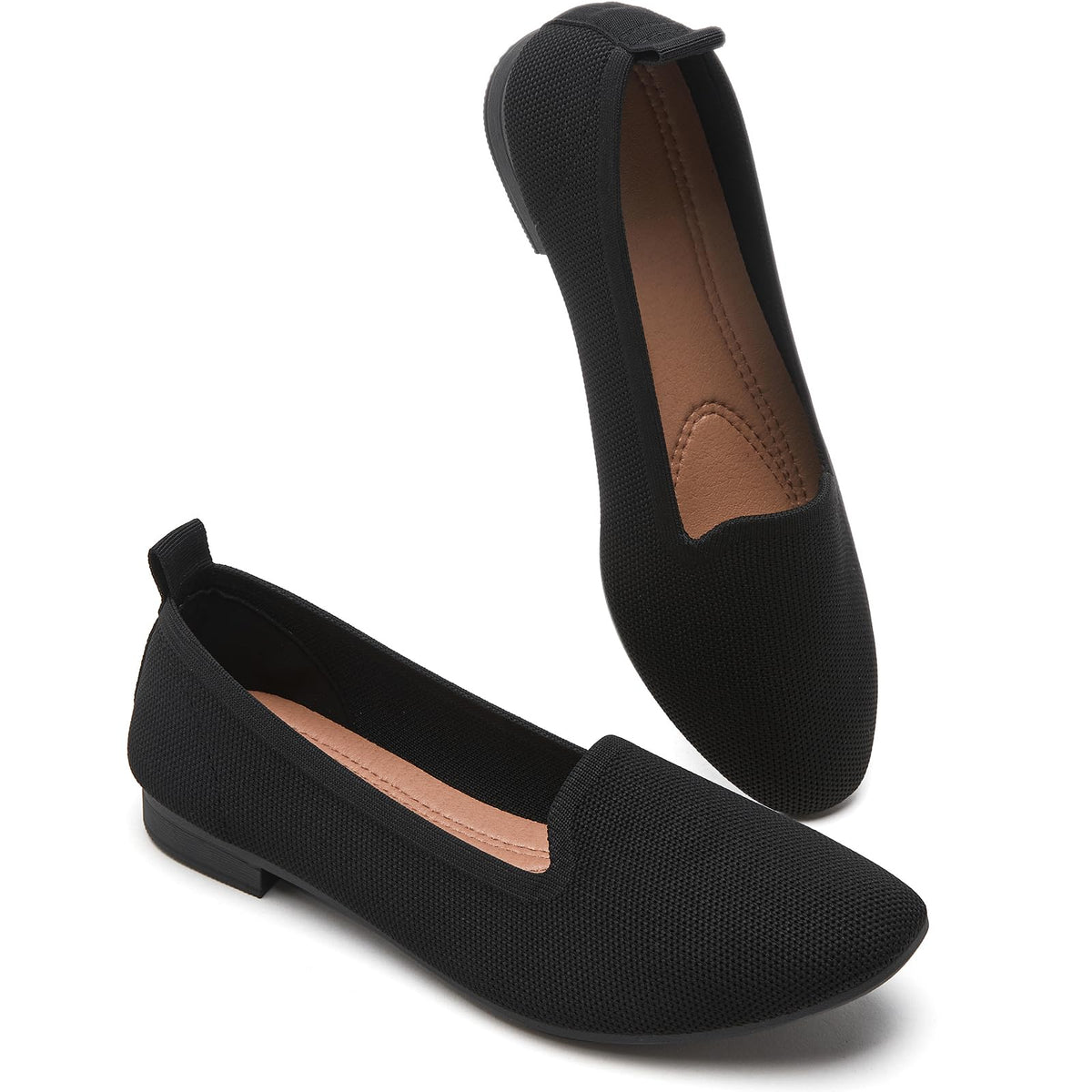 BABUDOG Women's Flats Shoes Mesh Slip on Loafers Soft Memory Foam Flats | Breathable Mesh Slip on Loafers,Casual Comfortable Dress Shoes for Work