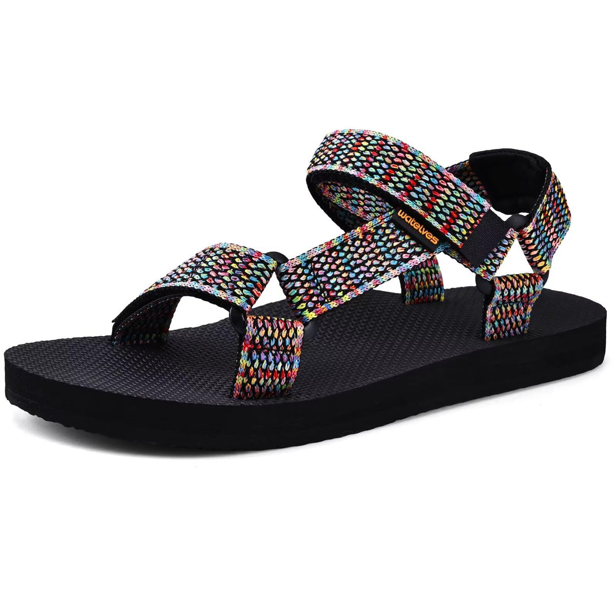 WateLves Womens-Sport-Sandals Hiking Sandals with-Arch-Support Webbing-Outdoor-Beach-Water-Sandals for Travel-Walking-Trekking-Camping