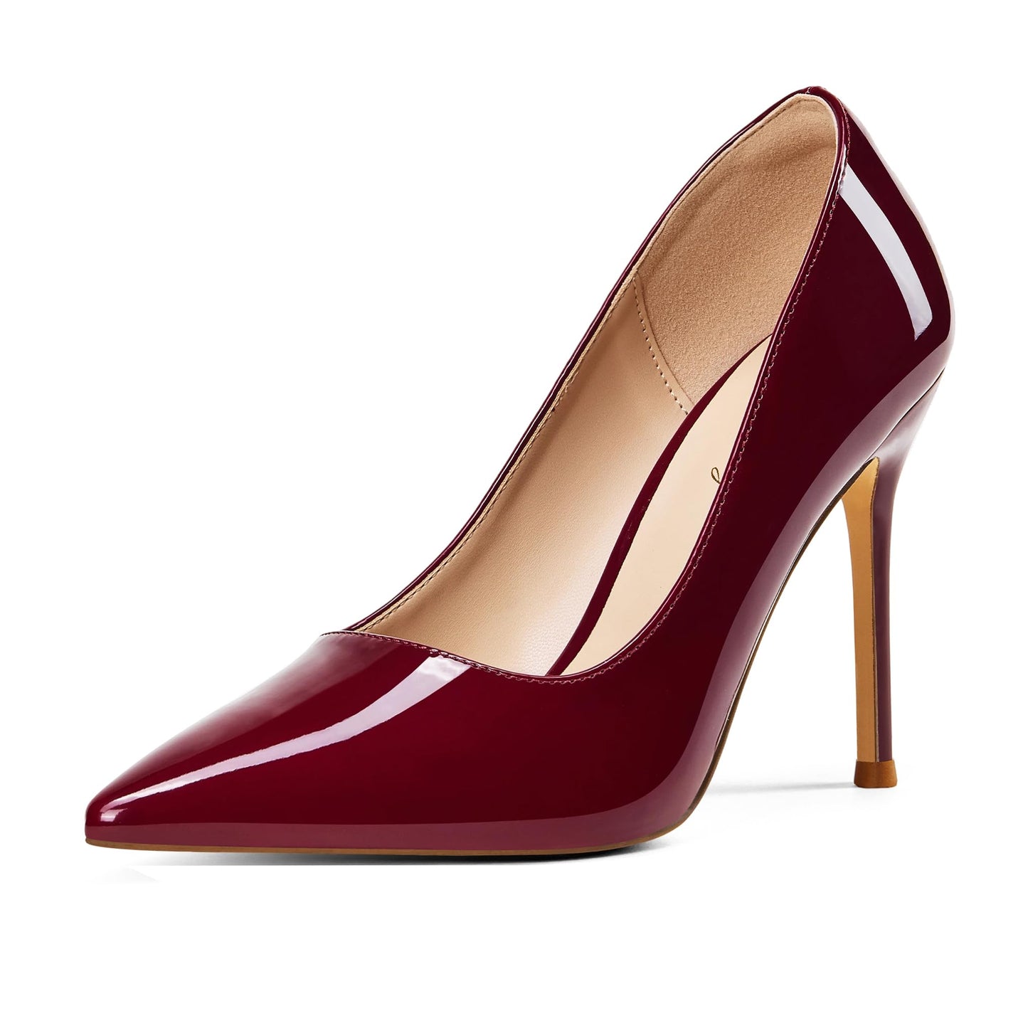 Elisabet Tang Women's High Heels Pumps Closed Pointed Toe Stiletto 4inch Heels Classic Office Special Dressy Wedding Pump Shoes