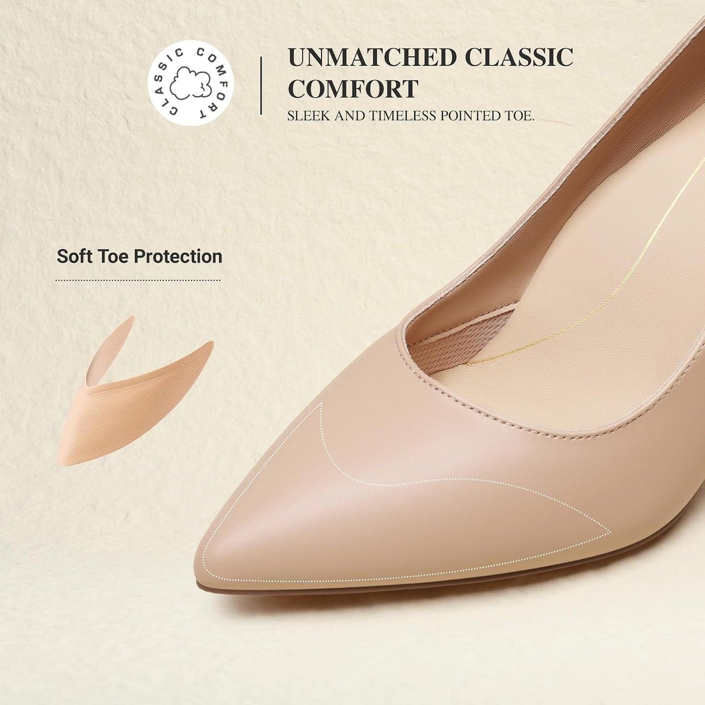 DREAM PAIRS Women's High Heels Pointed Toe Dress Shoes | Closed Toe Slip On Stiletto Fashion Wedding Bridal Work Office Comfortable Pumps Shoes
