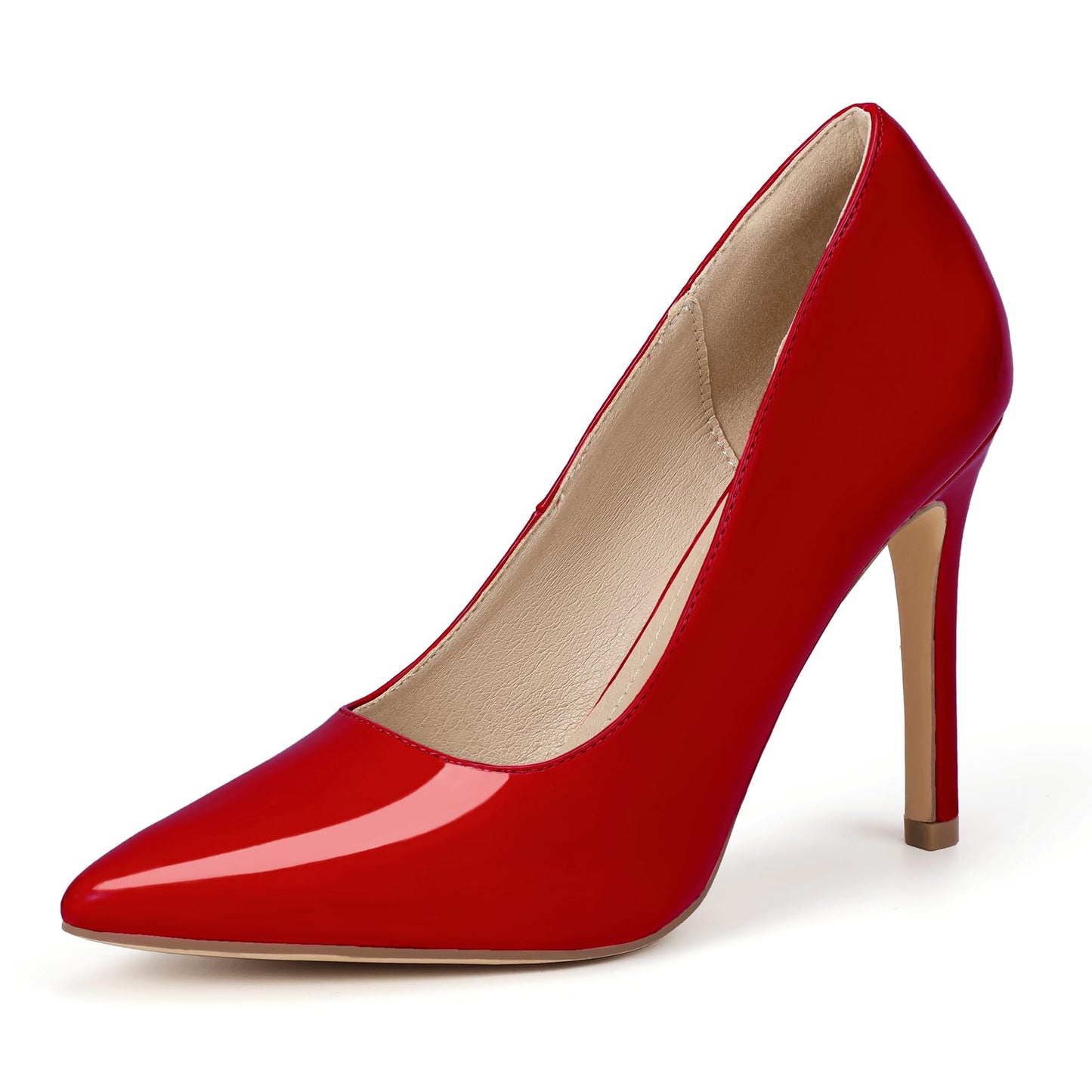 IDIFU IN4 Women's Pumps High Heels Closed Toe Stiletto Pointed Toe Dress Shoes Wedding Prom Bridal Daily Work Office Business Trendy Fashion Sexy Comfortable Pumps Dressy Shoes