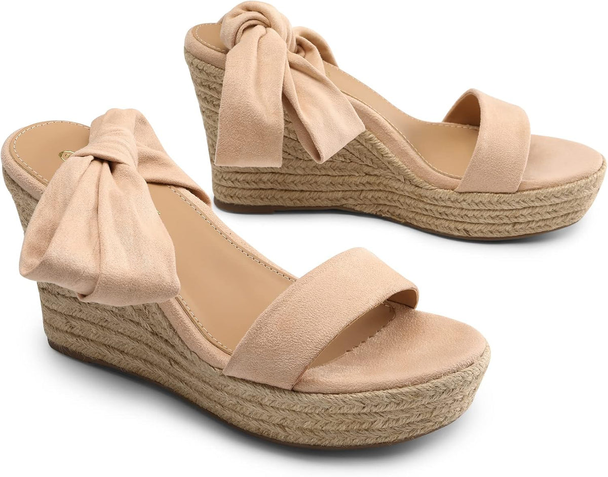DREAM PAIRS Women's Espadrille Wedge Sandals | Espadrilles wedges tie lace up sandals,Ankle strap platform dressy shoes,Comfortable open toe sandals