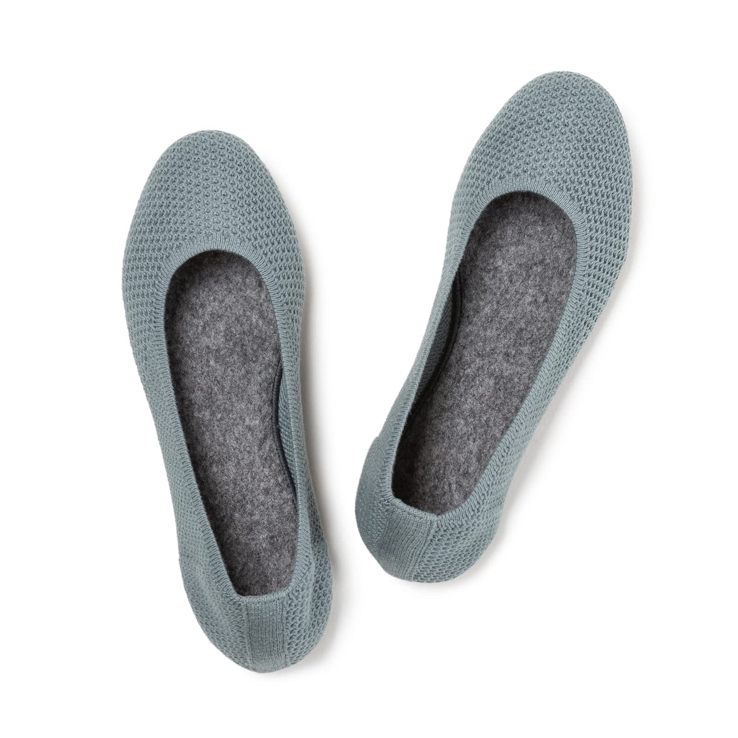 Frank Mully Women’s Ballet Flat Shoes Knit Dress Shoes Round Toe Slip On Ballerina Flats for Woman Low Wedge Comfort Soft