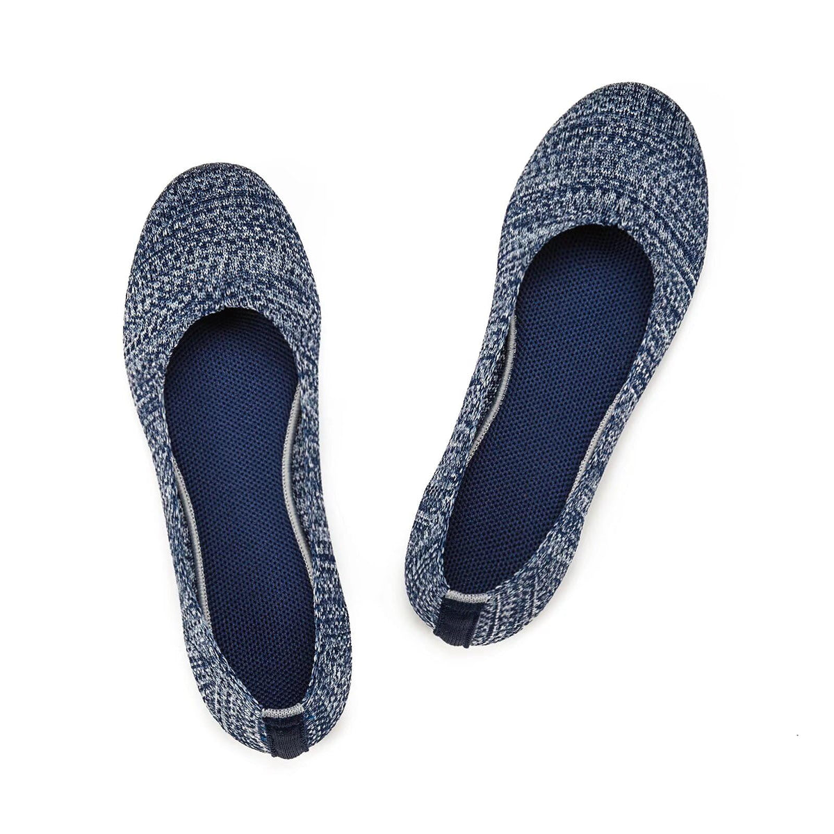 Frank Mully Women’s Ballet Flat Shoes Knit Dress Shoes Round Toe Slip On Ballerina Flats for Woman Low Wedge Comfort Soft