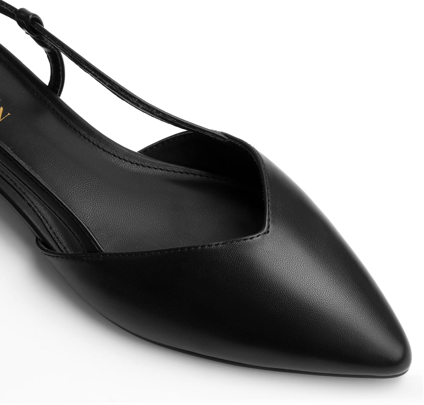 Slingback Flats for Women Closed Pointed Toe Buckle Strap Dress Shoes Elegant Ballet Flats Low Heel Walking Wedding Party