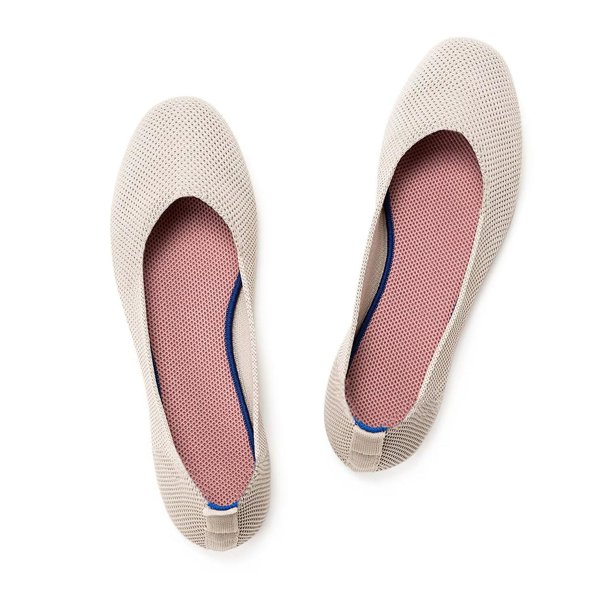 Frank Mully Women’s Ballet Flat Shoes Knit Dress Shoes Round Toe Slip On Ballerina Flats for Woman Low Wedge Comfort Soft