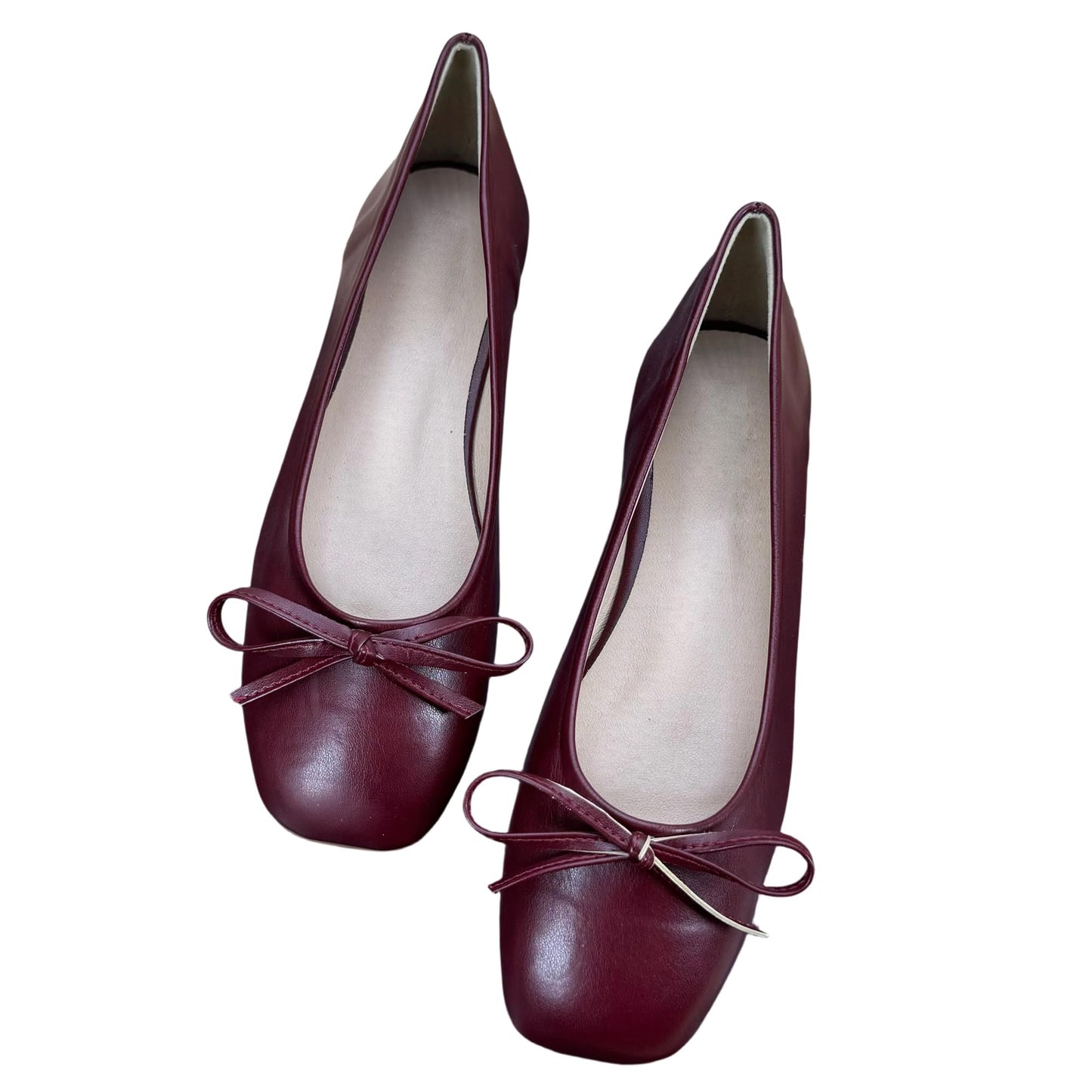 Dear Time Women's Casual Foldable Ballet Flats Square Toe Ballerina Flats Shoes Comfortable