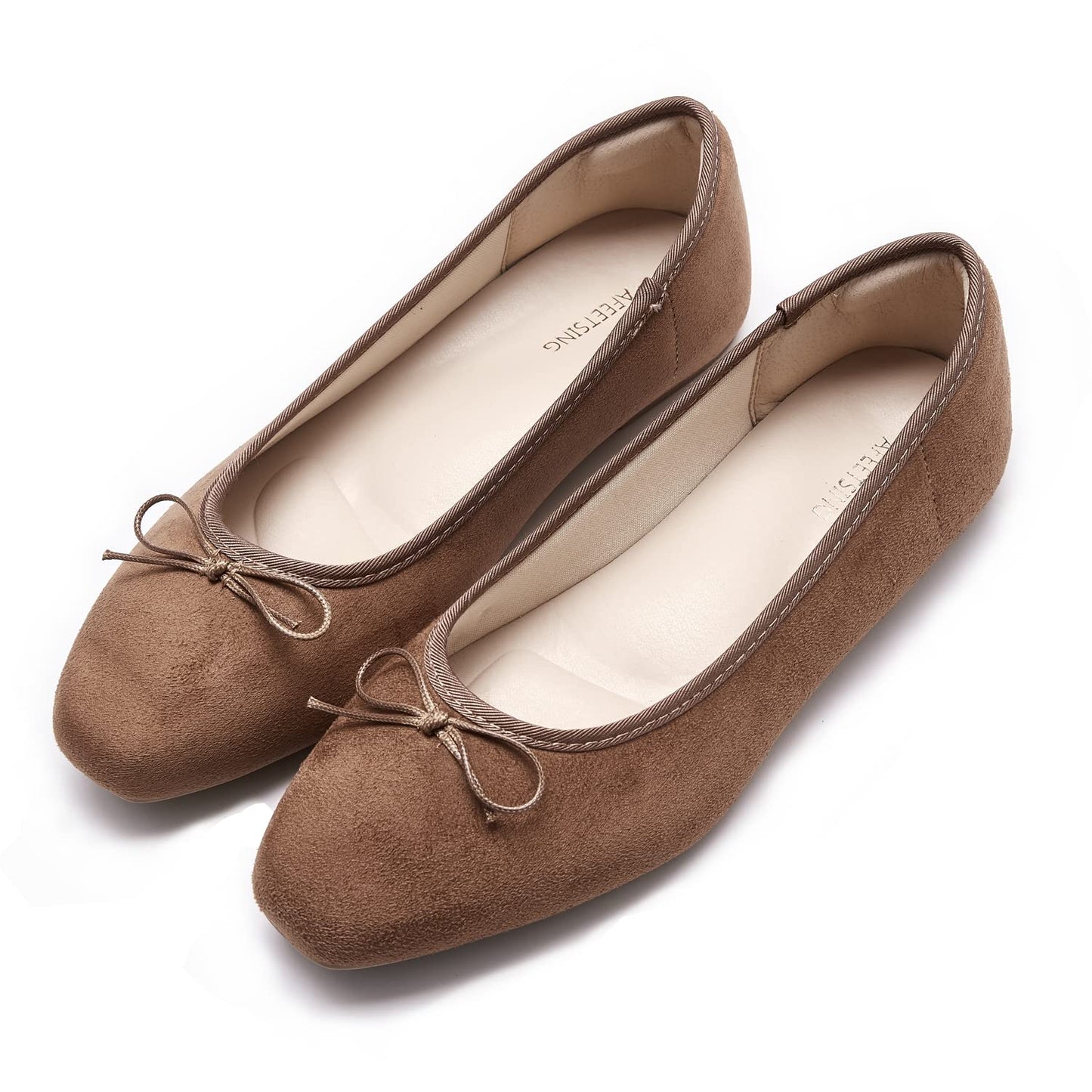 Women's Round Toe Ballet Flats Comfortable Bow Dressy Flats Shoes for Women
