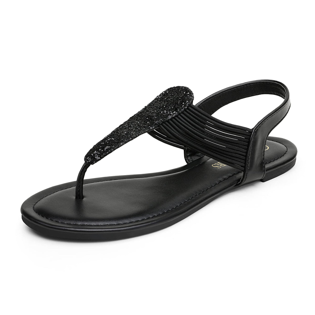 DREAM PAIRS Women's Flat Ankle Strap Sandals | Comfortable Elastic Strappy String Thong T-Strap Dressy Summer Gladiator Sandals for Women