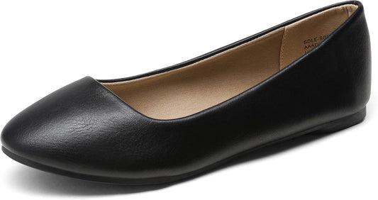 DREAM PAIRS Women's Ballet Flats Shoes | Dressy Comfortable Round Toe Slip on Ballerina Flats,Suitable for Daily Wedding Work Office Business Walking Shoes