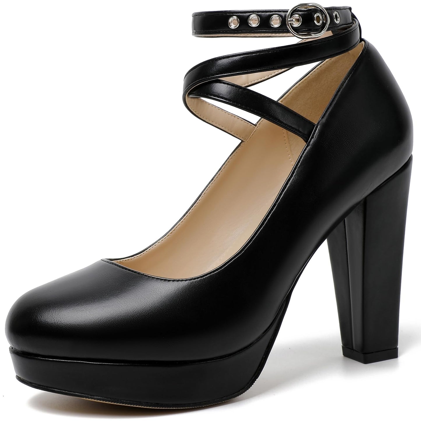 Mostrin Fashion Vintage Womens Small Bowtie Platform Pumps Ladies Sexy High Heeled Shoes