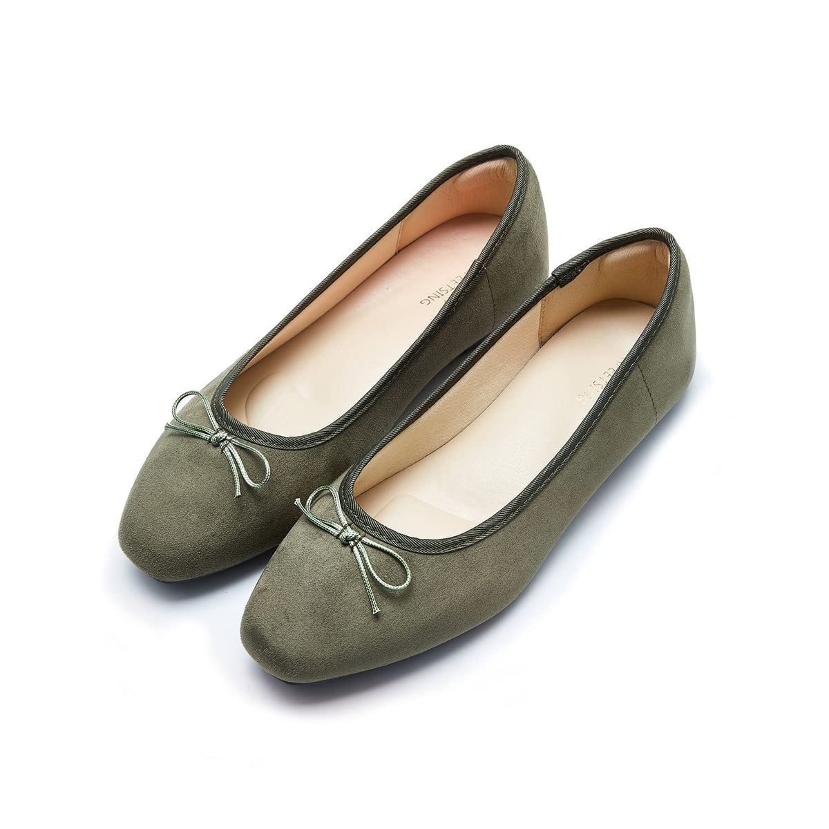 Women's Round Toe Ballet Flats Comfortable Bow Dressy Flats Shoes for Women