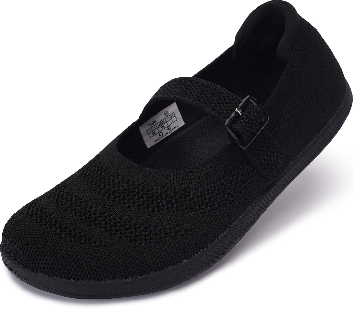 WHITIN Women's Barefoot Mary Jane Flats Wide Toe Box W94 | Toe Freedom for Wide Feet, Zero Drop for Natural Walking, All-Day Comfort for Office, Dress, Business Casual, Wedding