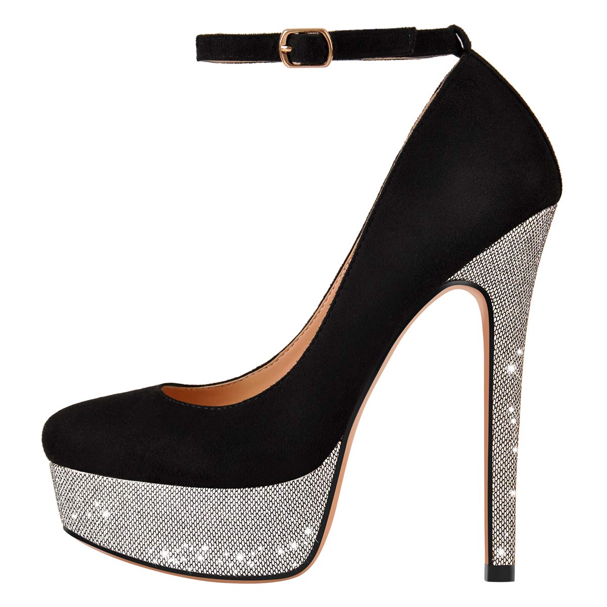 Richealnana Women's Double Platform Stiletto High Heel Pumps