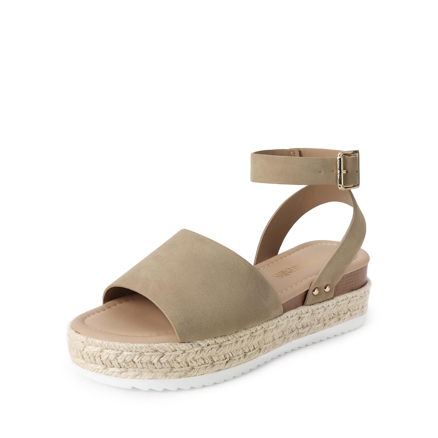 DREAM PAIRS Women's Platform Espadrille Wedge Sandals | Adjustable ankle strap with cushioned footbed for comfortable walking, vacation, beach outing and summer events