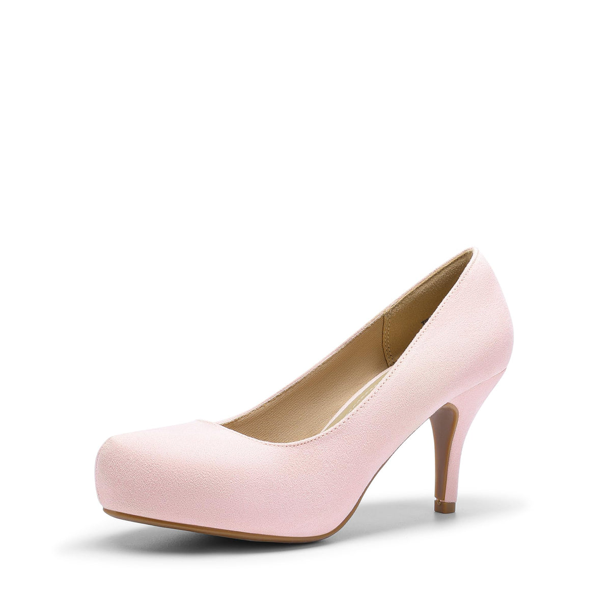 DREAM PAIRS Women's Low Platform Stiletto Heels Pumps | Classic Elegant Versatile Heels Dress Comfortable Closed Toe Pumps Shoes for Wedding Party Walking Brithday Work Office Daily
