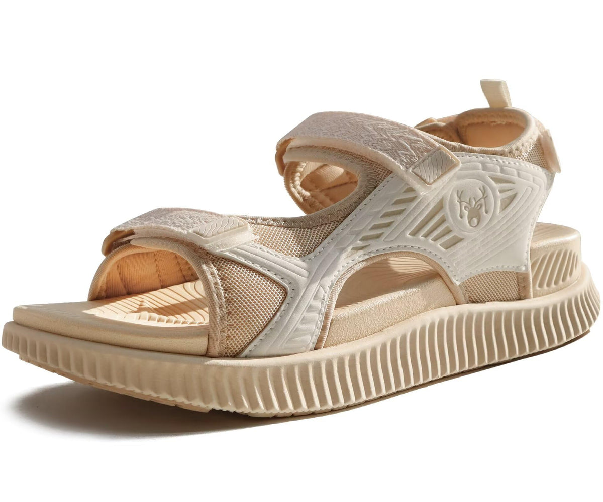 KuaiLu Womens Orthopedic Walking Sandals with Comfortable Arch Support | Relief Plantar Fasciitis Summer Outdoor Hiking Recovery Adjustable Strap Athletic Chunky Cushion Shoes